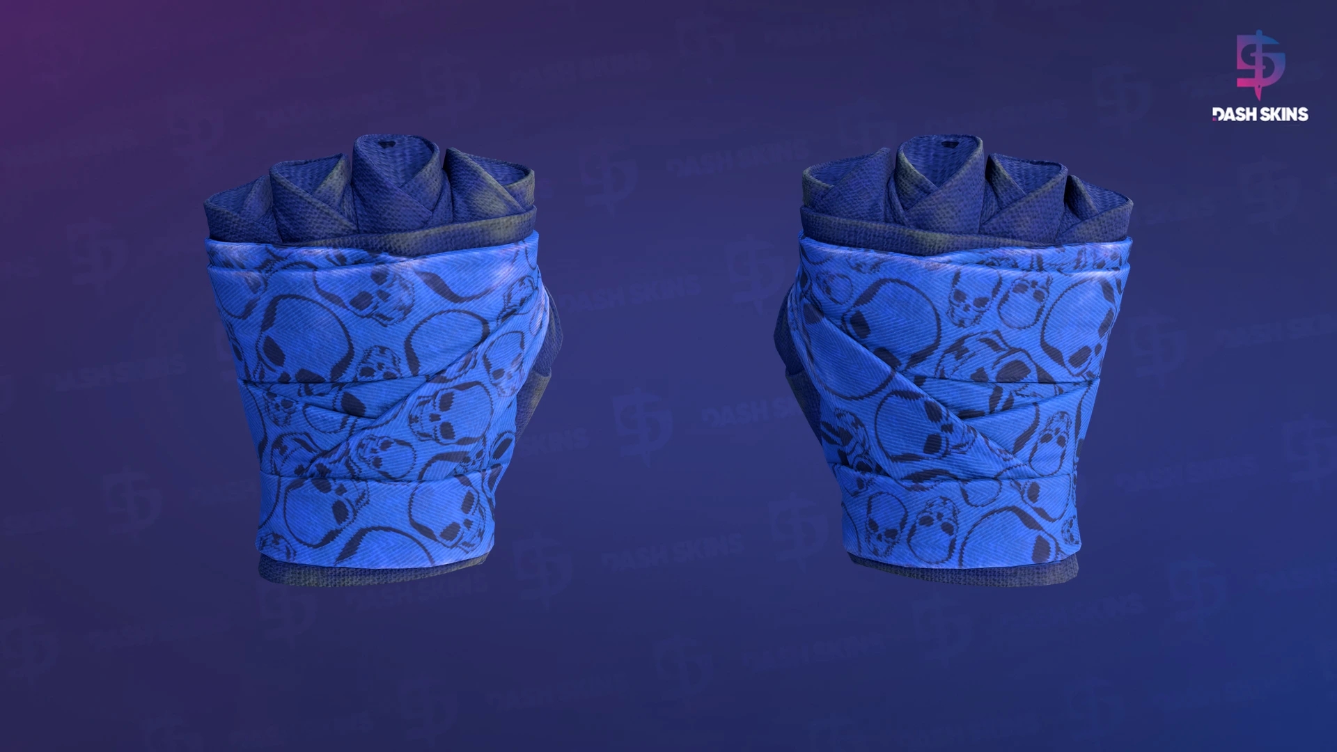 ★ Hand Wraps | Cobalt Skulls (Field-Tested) Screenshot Playside