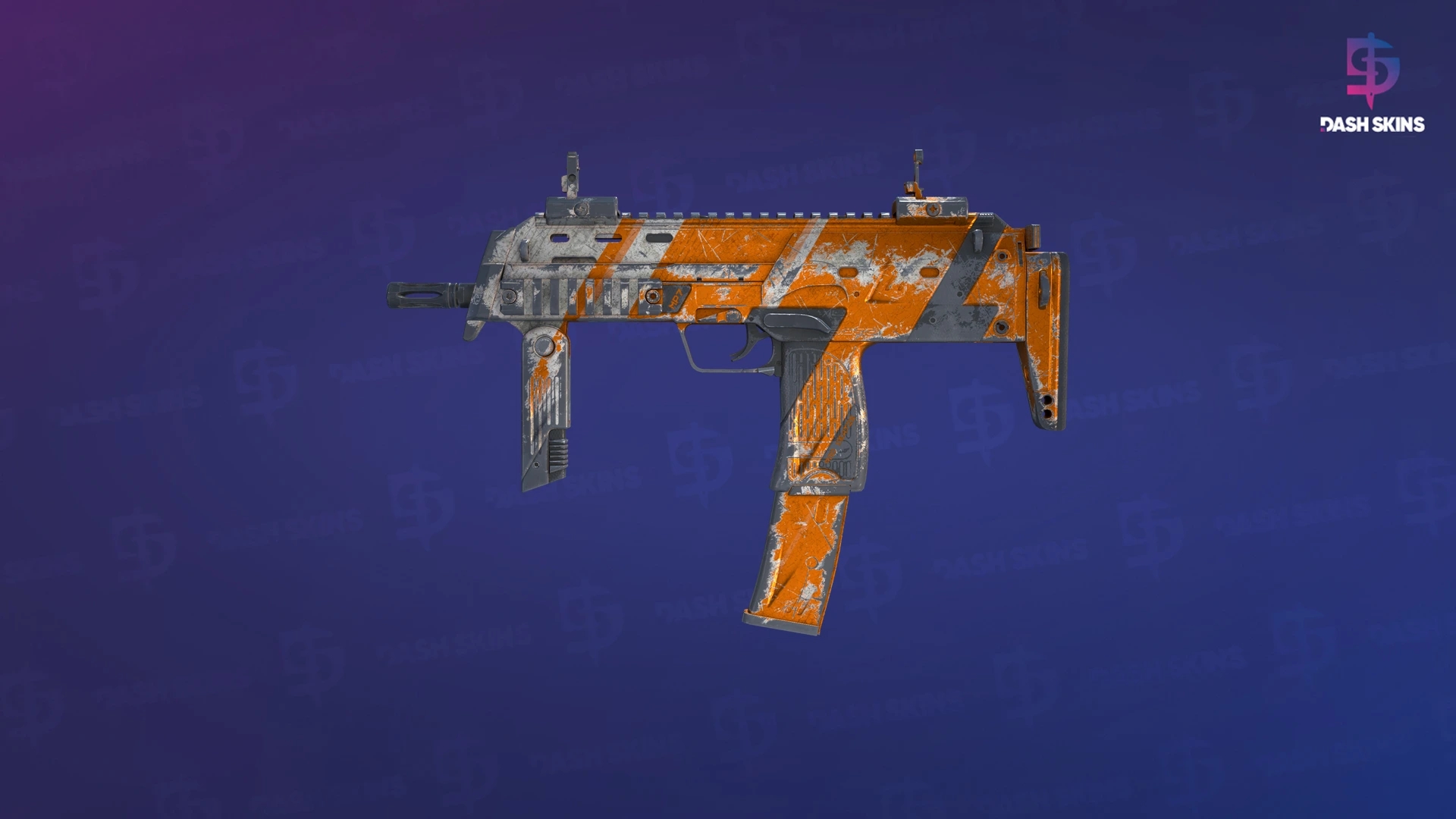 MP7 | Amberline (Battle-Scarred) Screenshot Playside