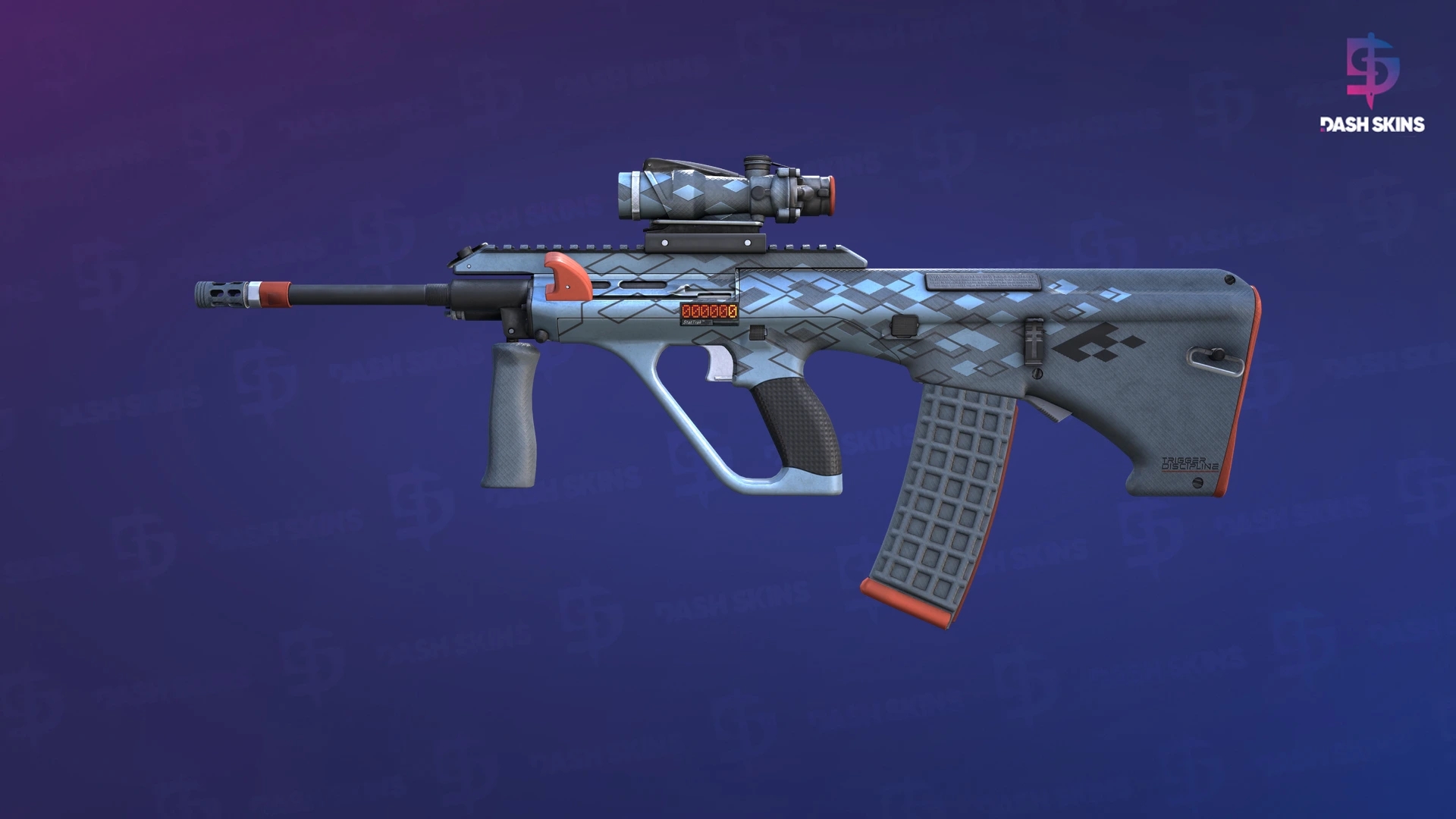 StatTrak™ AUG | Trigger Discipline (Minimal Wear) Screenshot Playside