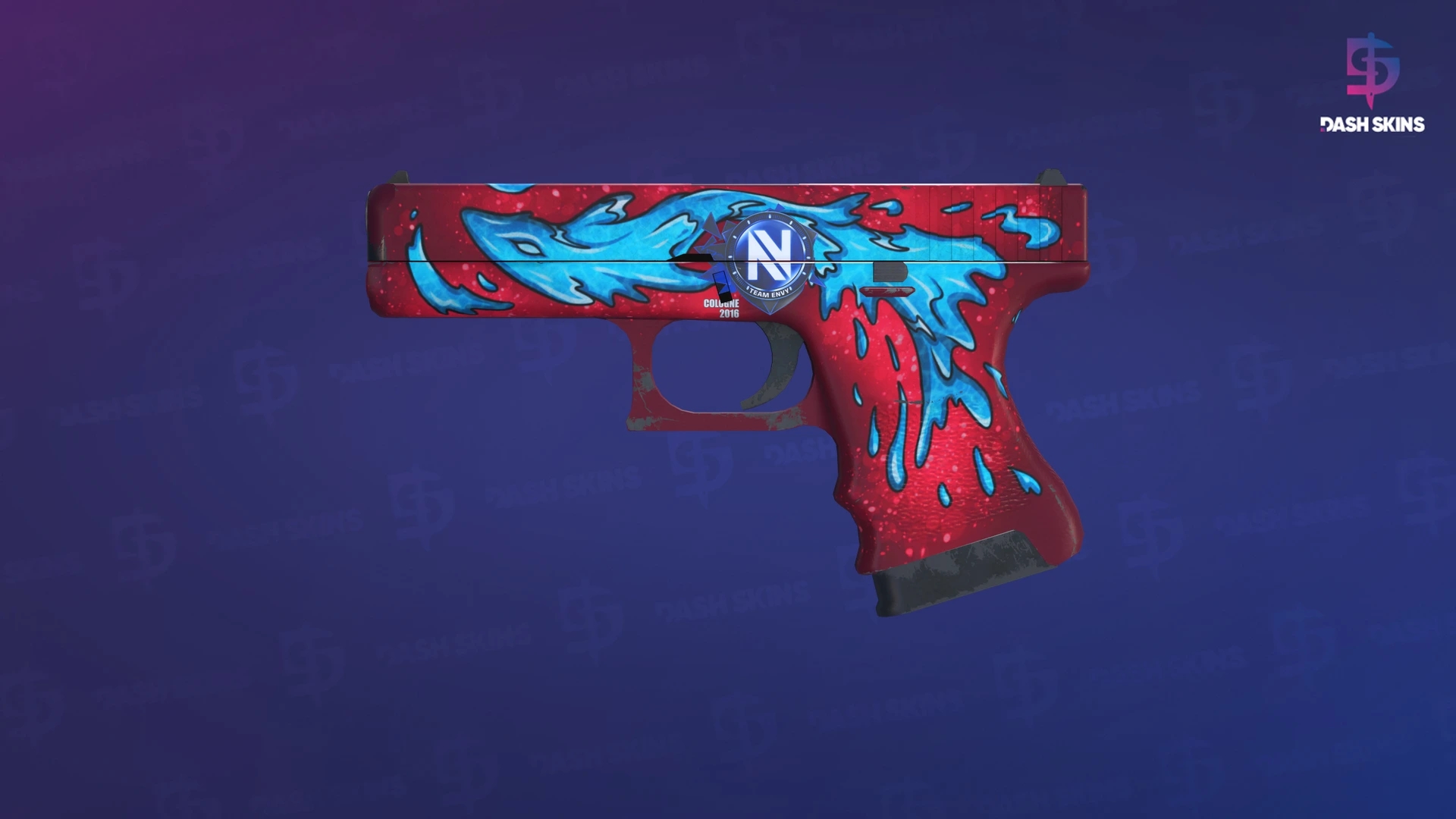 Glock-18 | Water Elemental (Field-Tested) Screenshot Playside