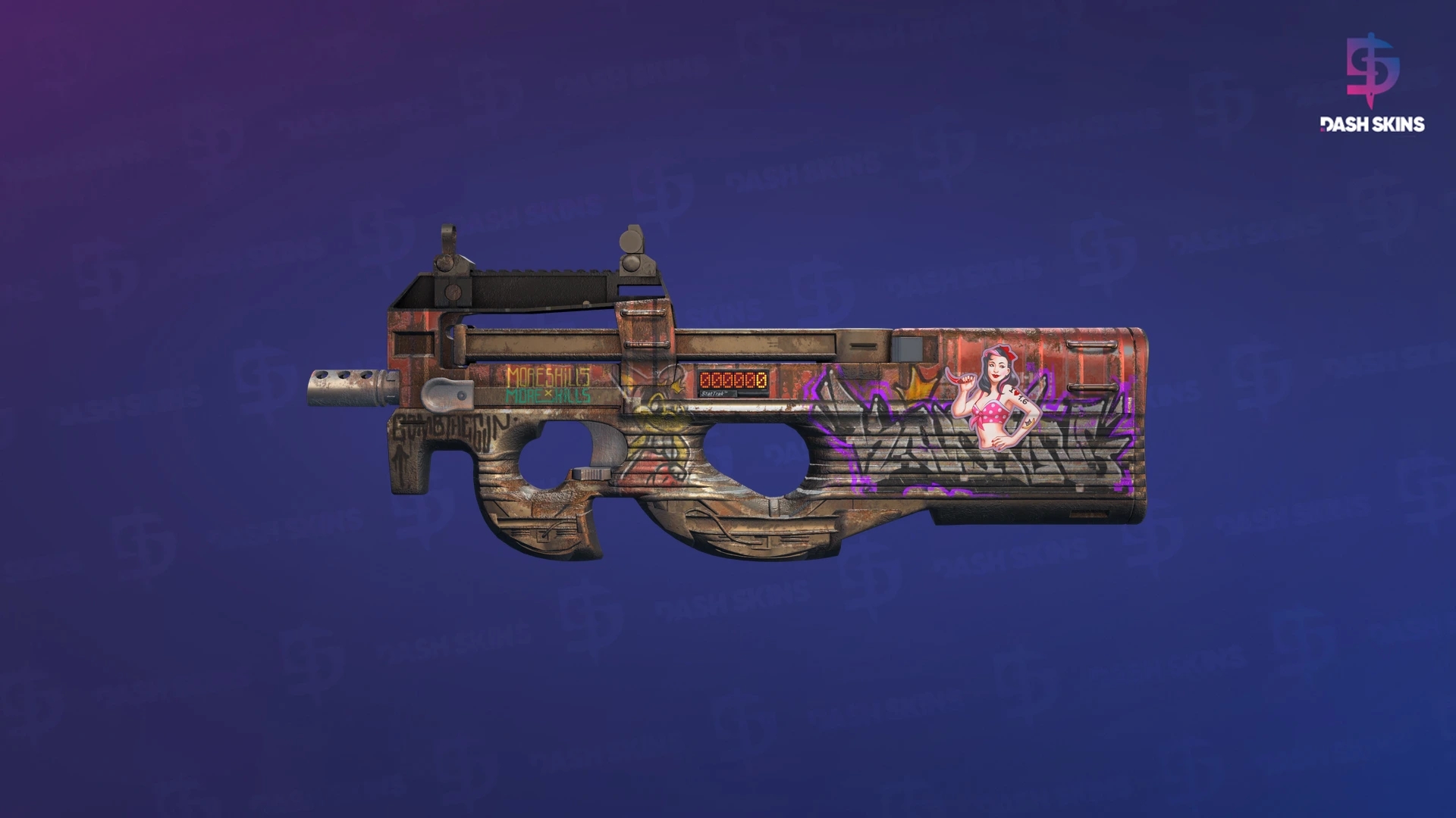 StatTrak™ P90 | Freight (Minimal Wear) Screenshot Playside