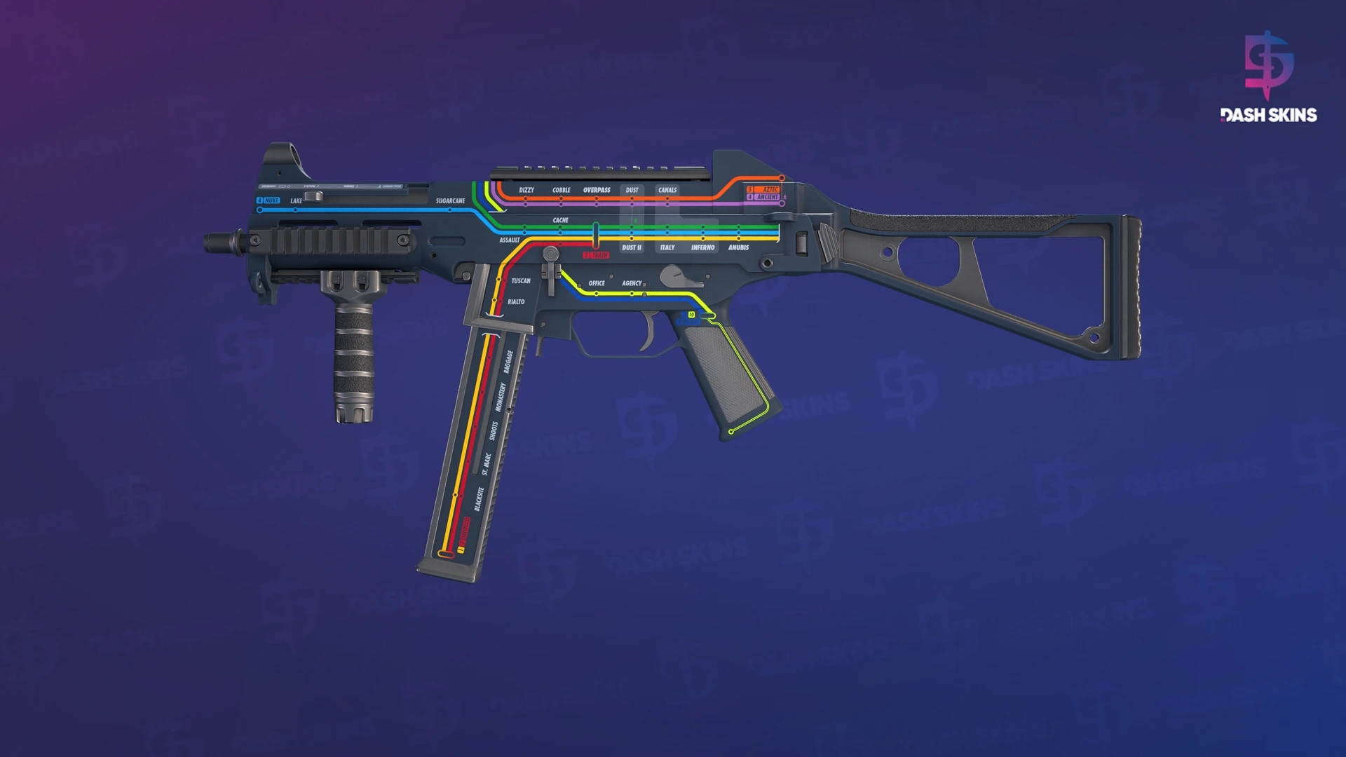 UMP-45 | Late Night Transit (Factory New) Screenshot Playside