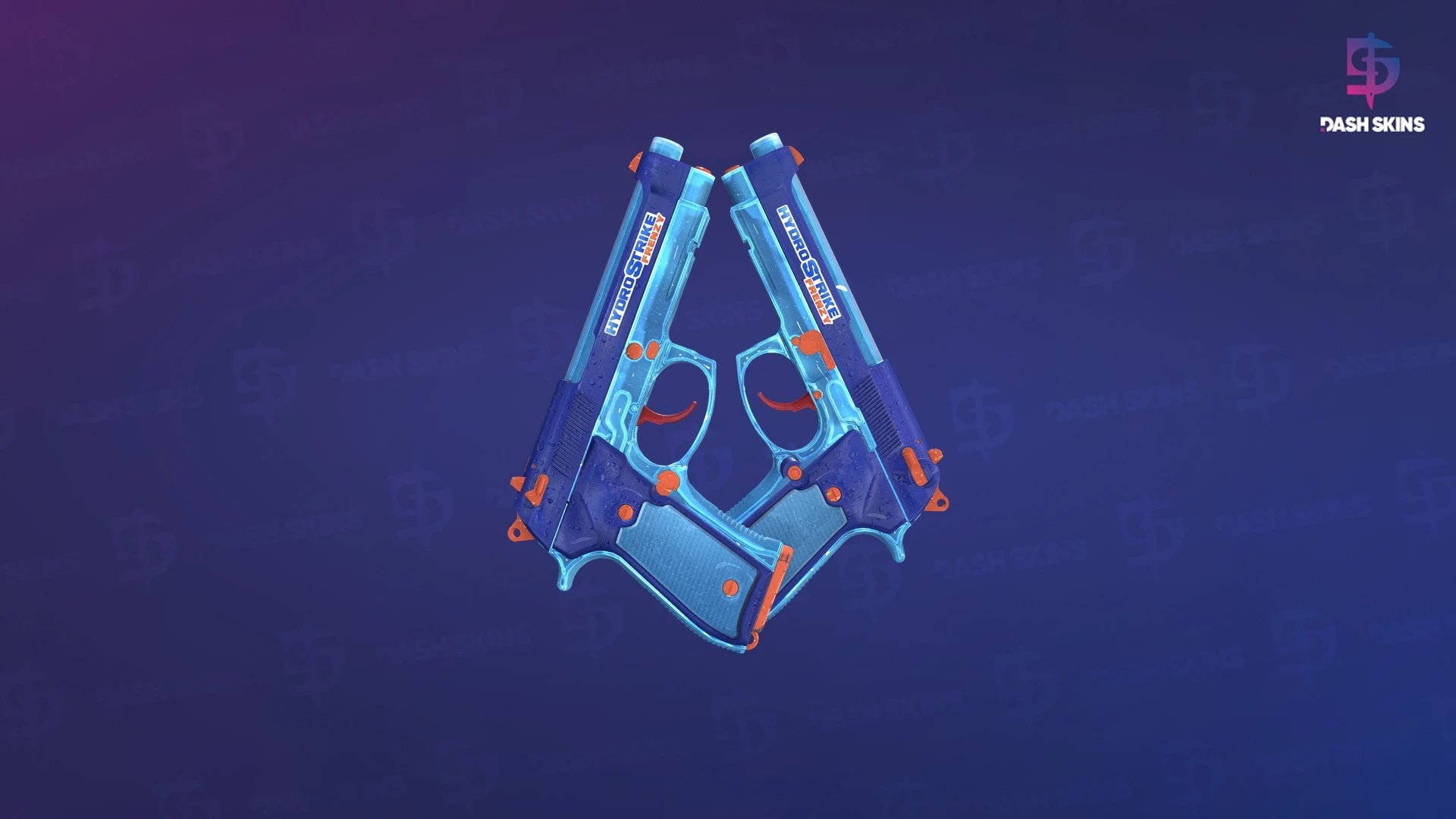 Dual Berettas | Hydro Strike (Field-Tested) Screenshot Playside