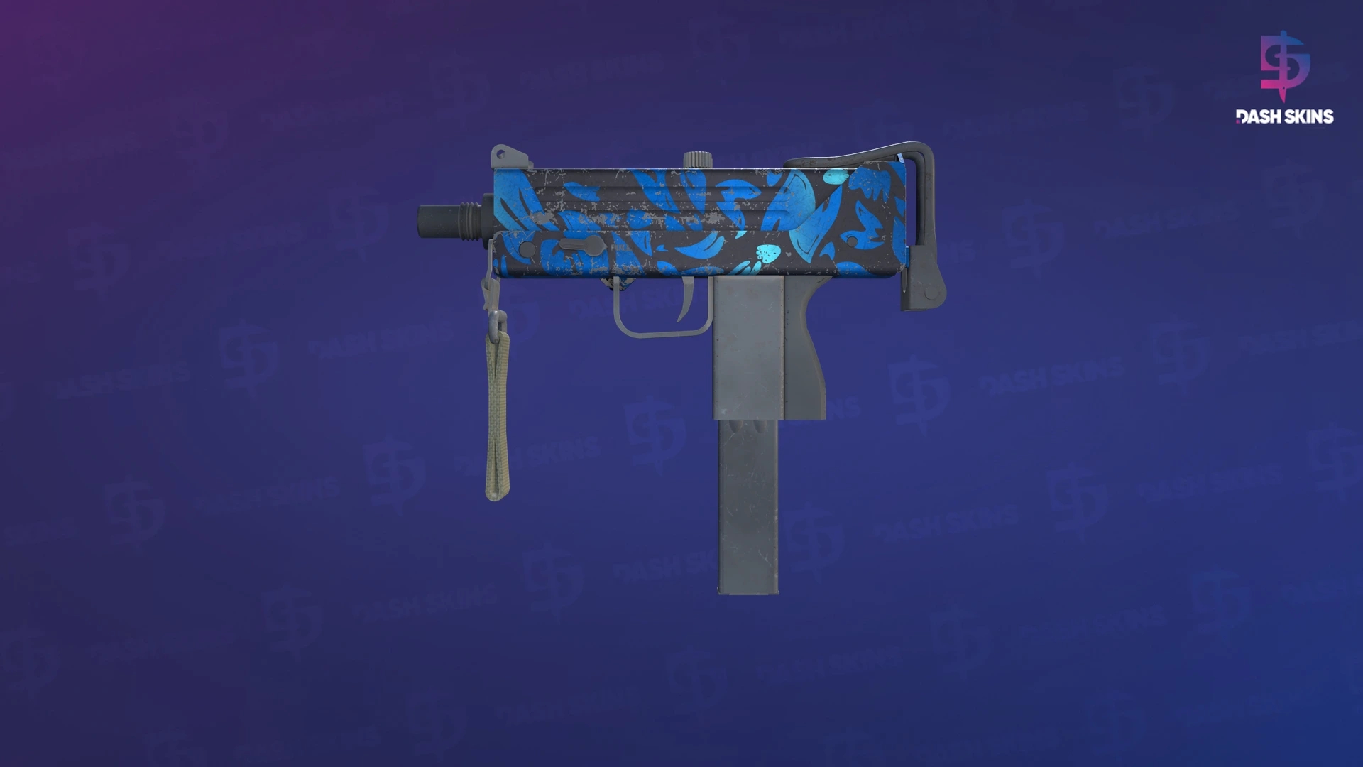 MAC-10 | Oceanic (Well-Worn) Screenshot Playside