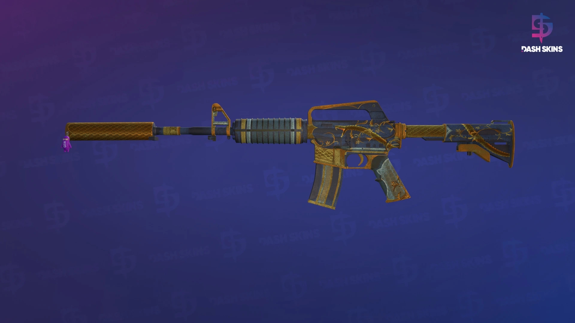 M4A1-S | Golden Coil (Battle-Scarred) Screenshot Playside