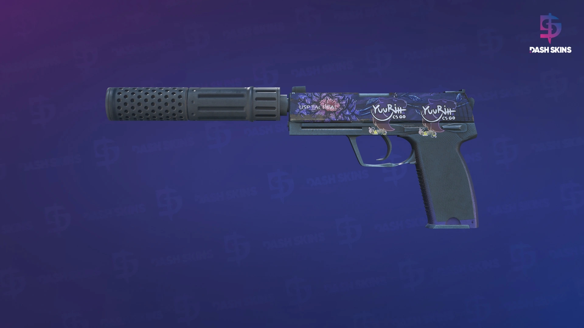 USP-S | Black Lotus (Battle-Scarred) Screenshot Playside