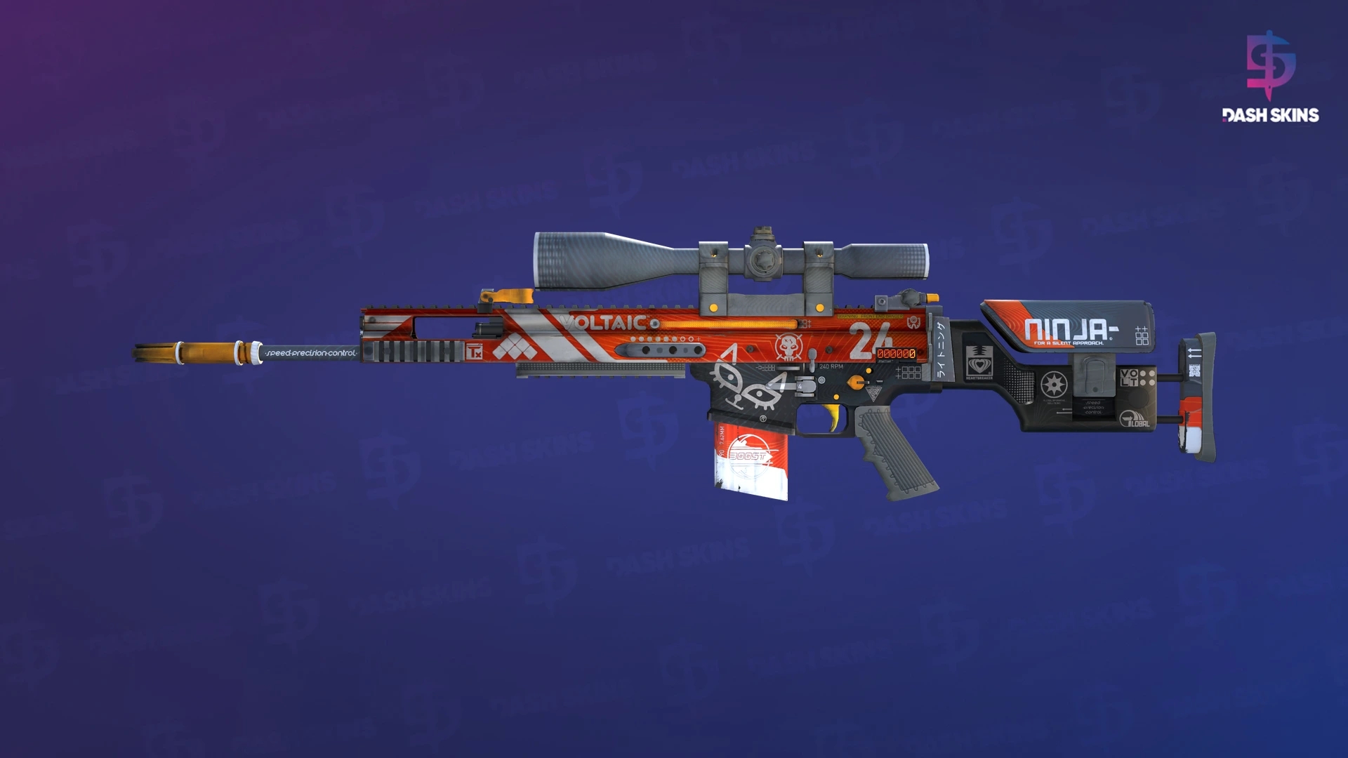 StatTrak™ SCAR-20 | Bloodsport (Minimal Wear) Screenshot Playside