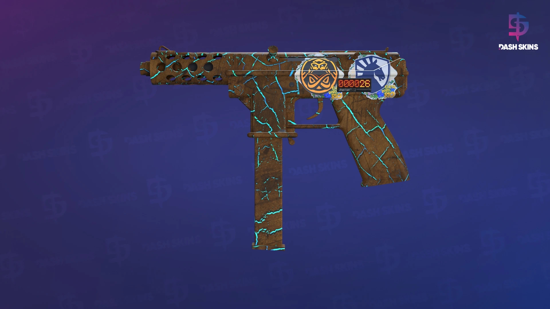 StatTrak™ Tec-9 | Cracked Opal (Minimal Wear) Screenshot Playside