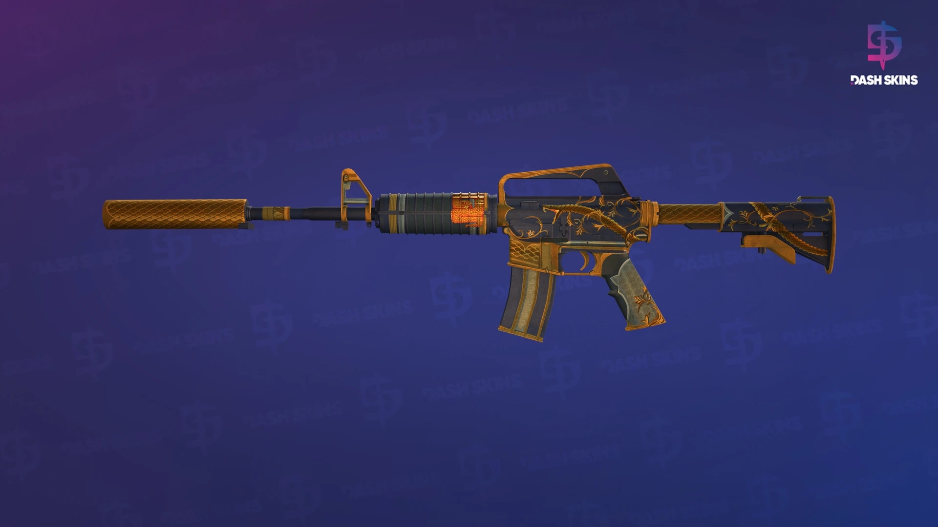 M4A1-S | Golden Coil (Well-Worn) Screenshot Playside