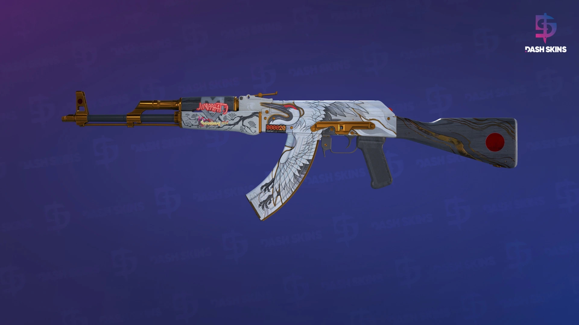 StatTrak™ AK-47 | Crane Flight (Minimal Wear) Screenshot Playside