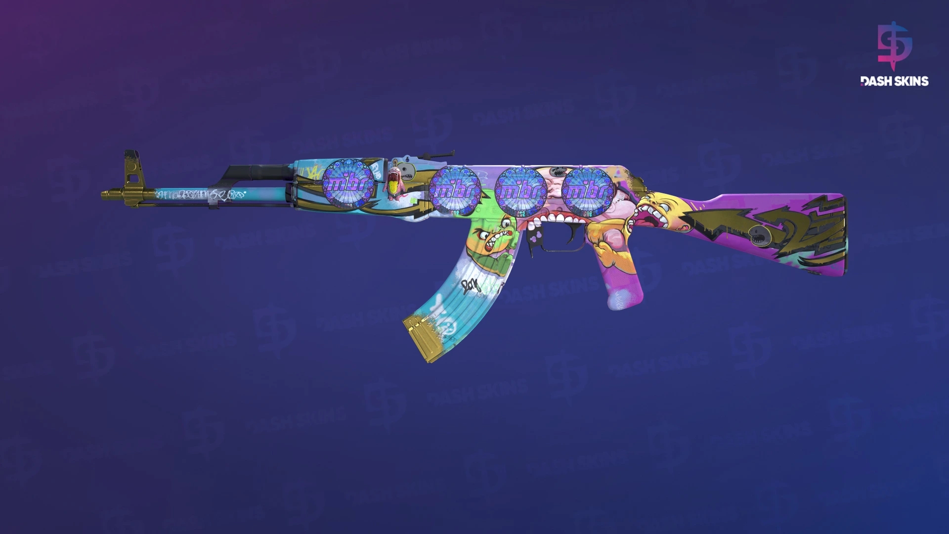 AK-47 | B the Monster (Minimal Wear) Screenshot Playside