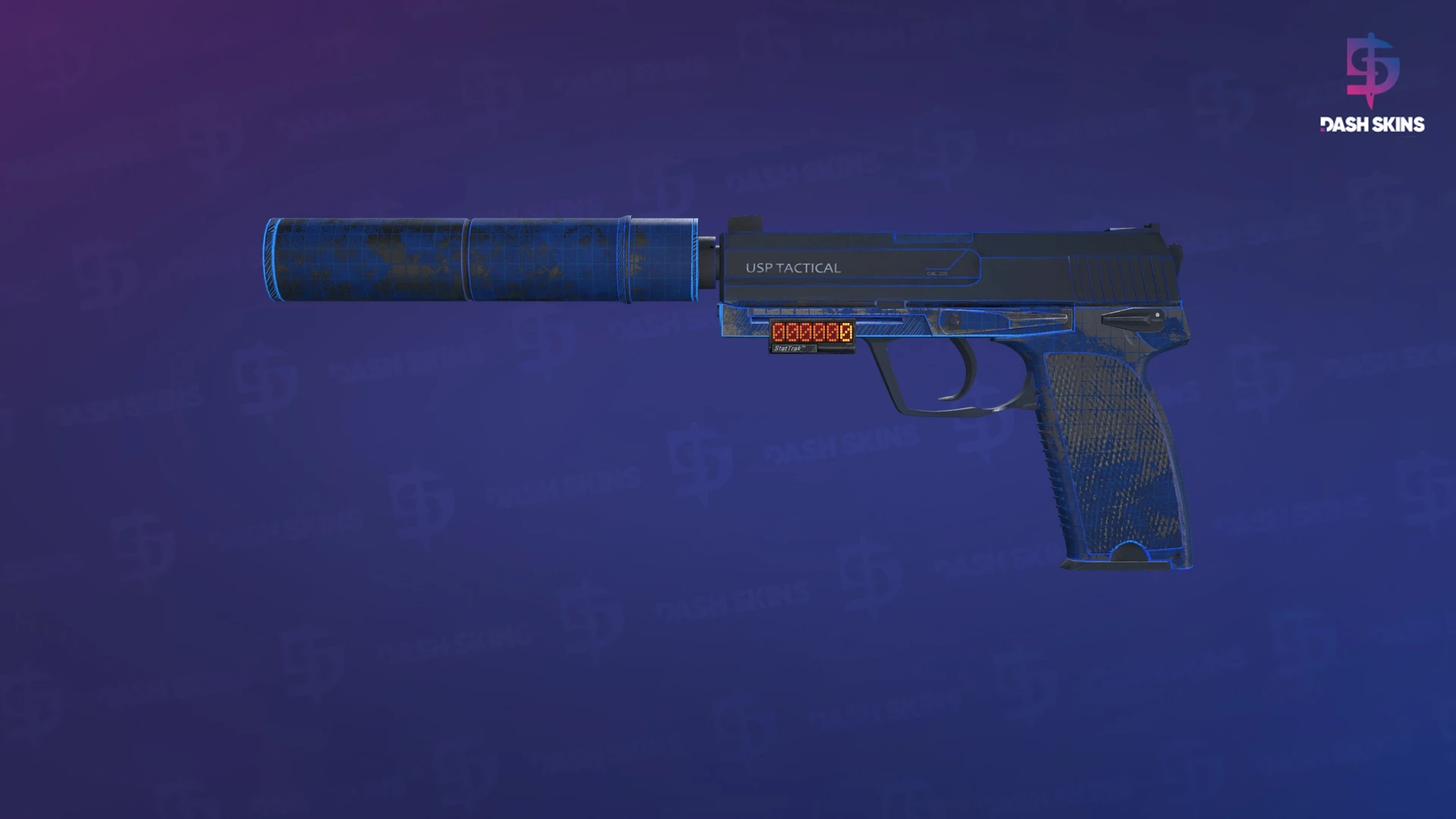 StatTrak™ USP-S | Blueprint (Battle-Scarred) Screenshot Playside