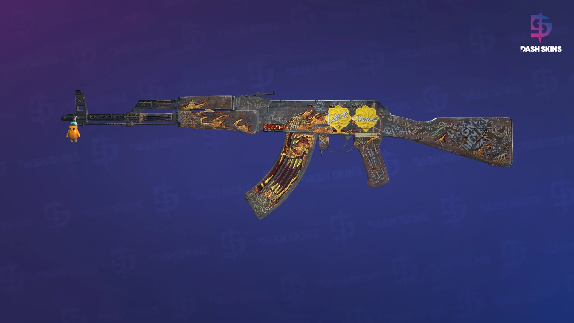 StatTrak™ AK-47 | Searing Rage (Battle-Scarred) Screenshot Playside