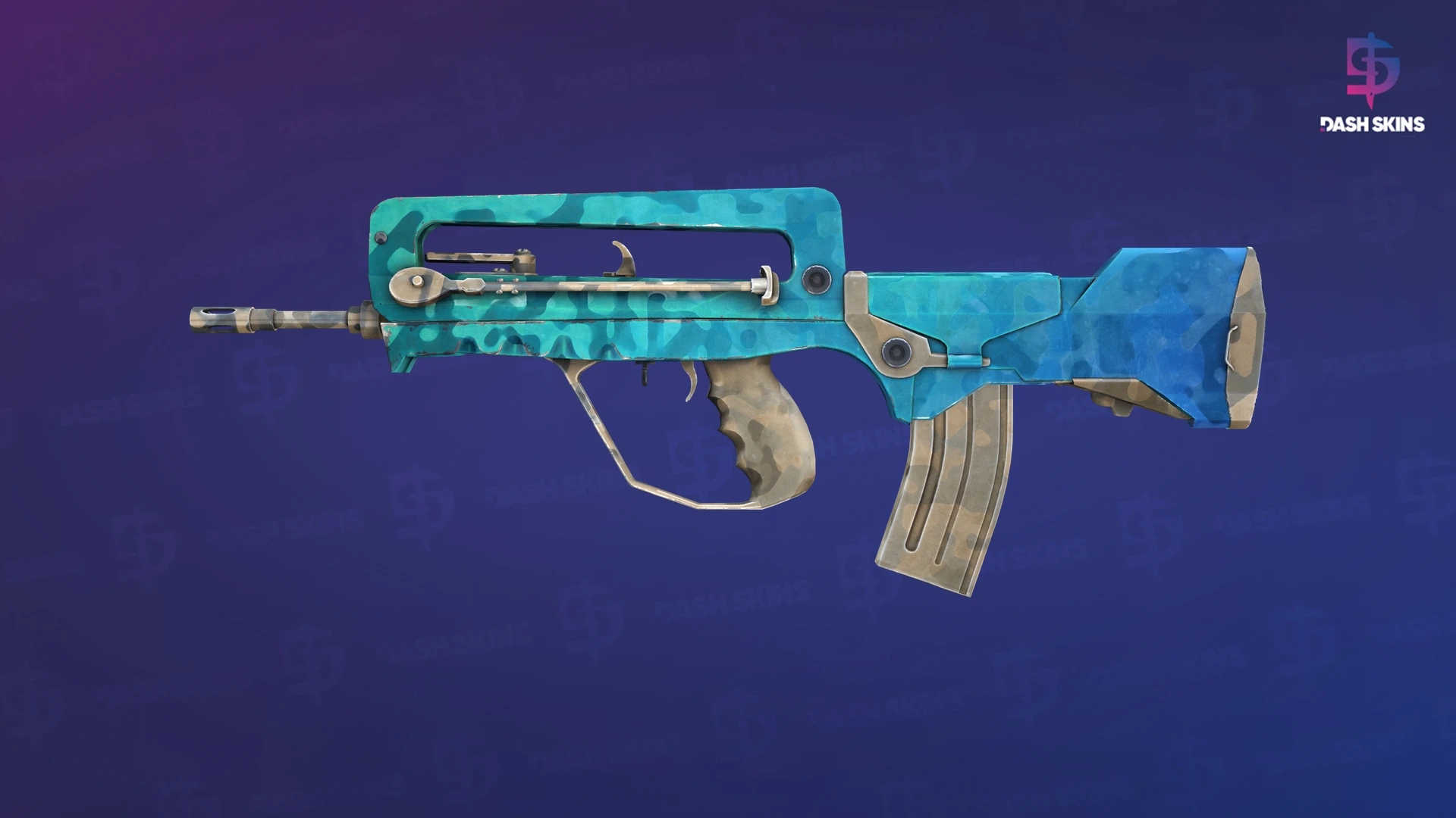 FAMAS | Waters of Nephthys (Field-Tested) Screenshot Playside