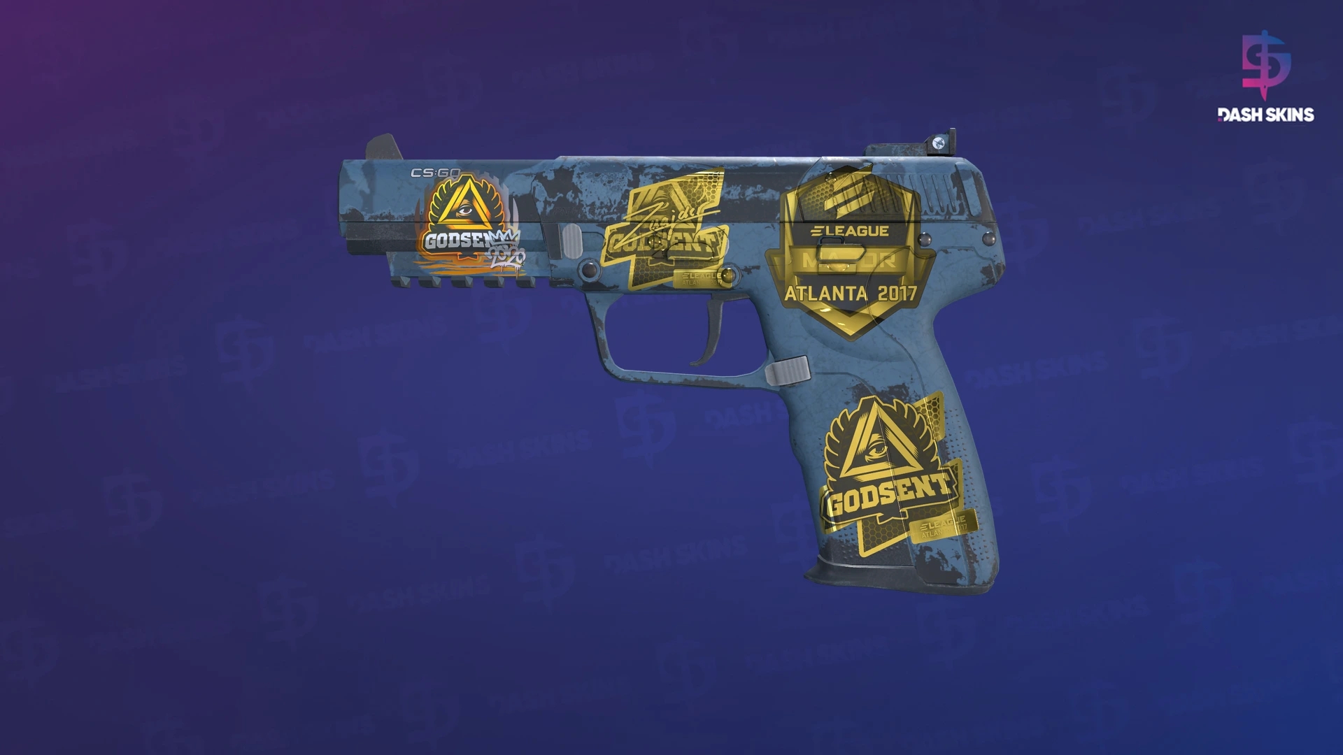 Souvenir Five-SeveN | Forest Night (Field-Tested) Screenshot Playside