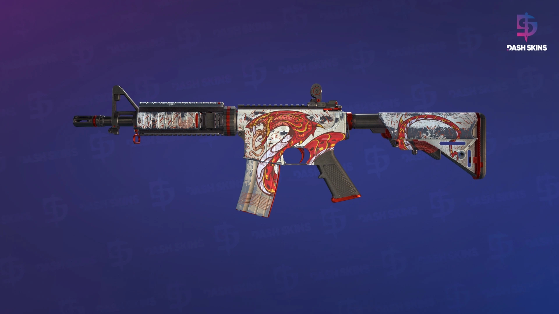 M4A4 | Falak (Well-Worn) Screenshot Playside