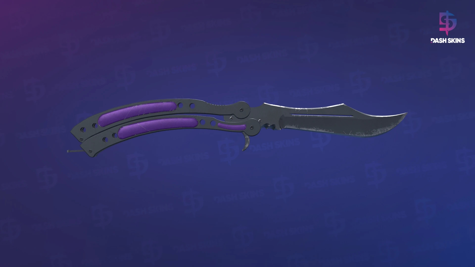 ★ Butterfly Knife | Ultraviolet (Field-Tested) Screenshot Playside