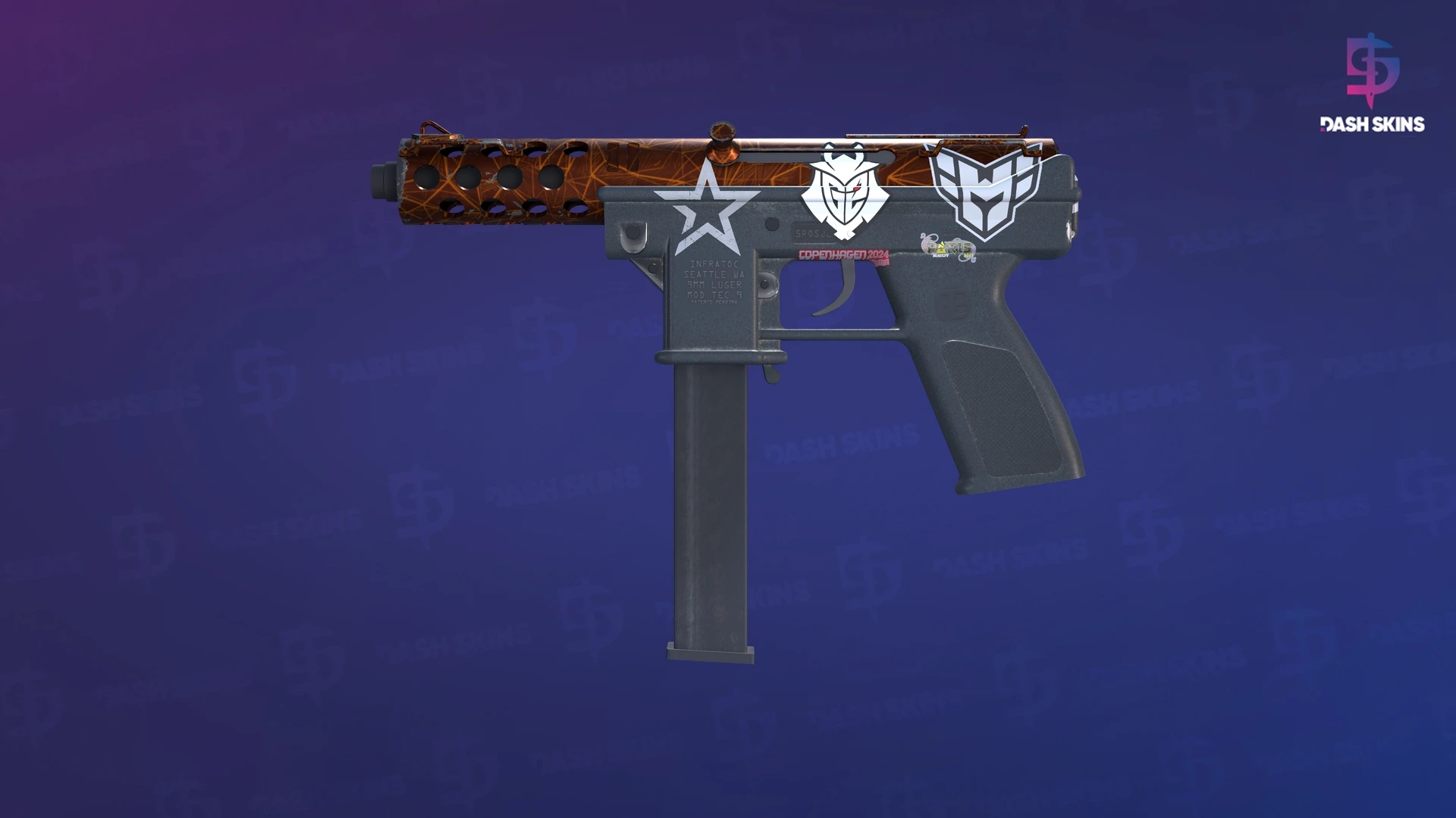 Tec-9 | Red Quartz (Factory New) Screenshot Playside