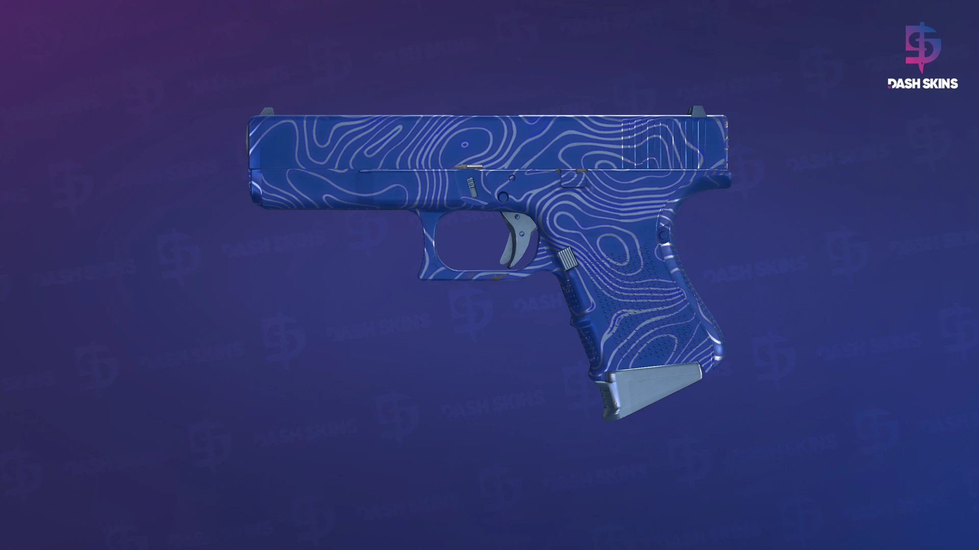 Glock-18 | Ocean Topo (Factory New) Screenshot Playside