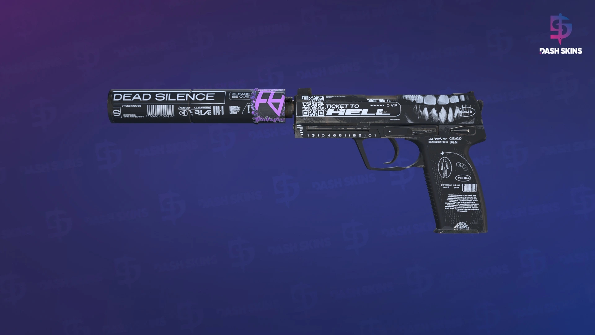 USP-S | Ticket to Hell (Field-Tested) Screenshot Playside