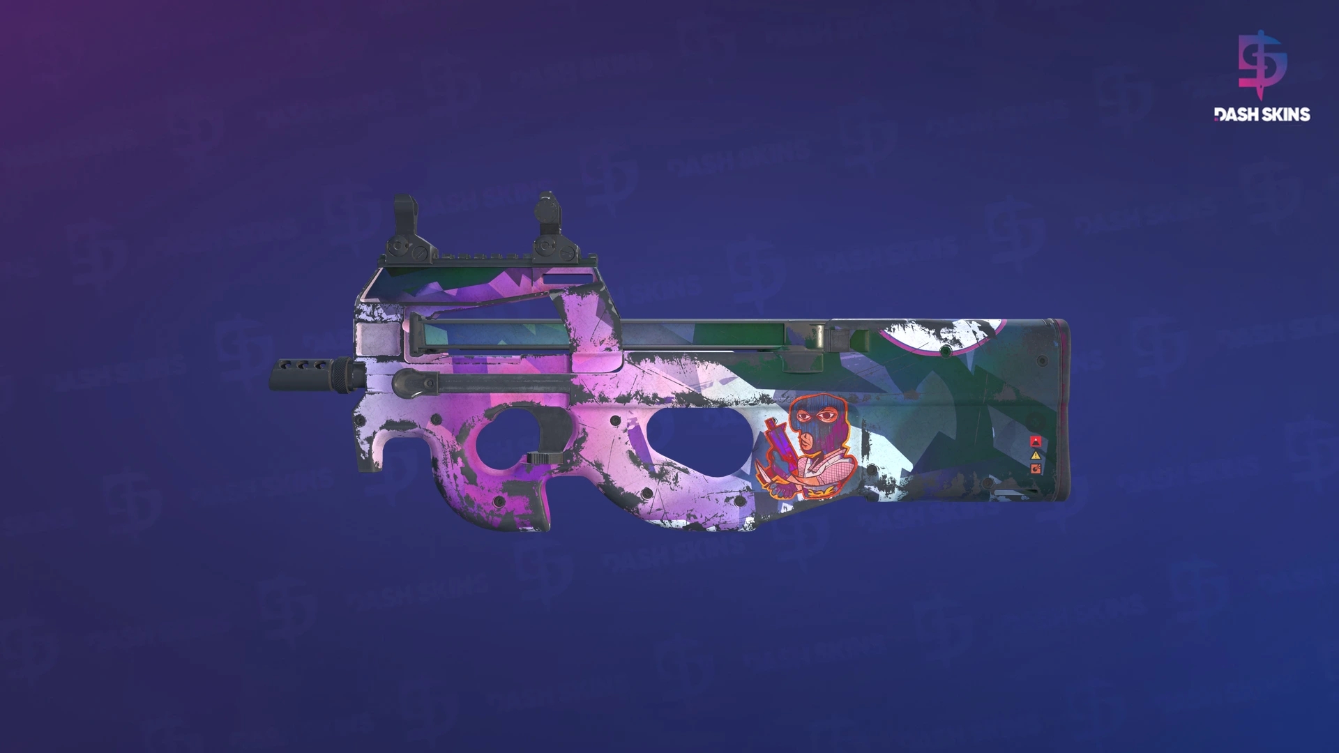 P90 | Attack Vector (Well-Worn) Screenshot Playside