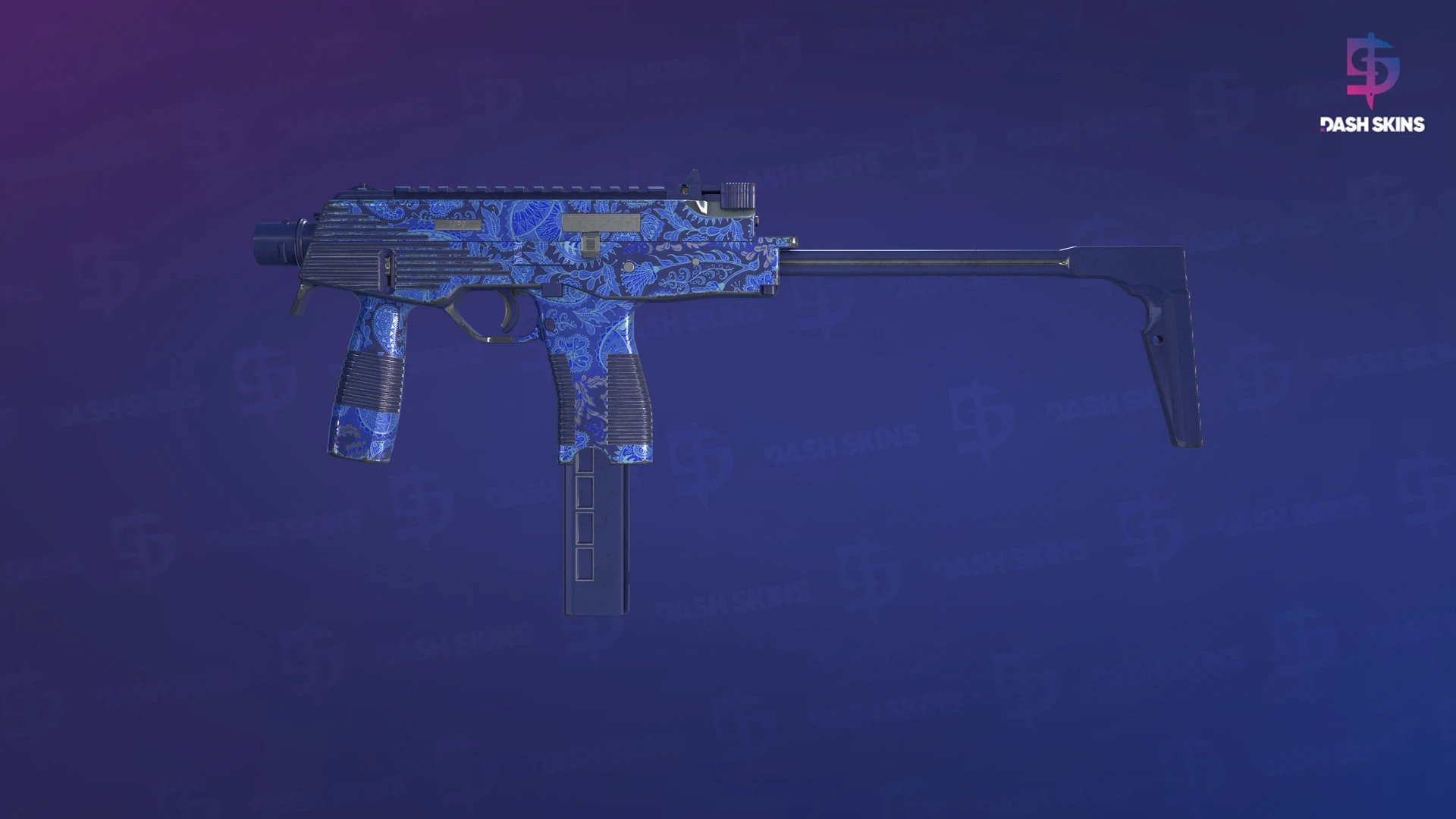 MP9 | Cobalt Paisley (Field-Tested) Screenshot Playside