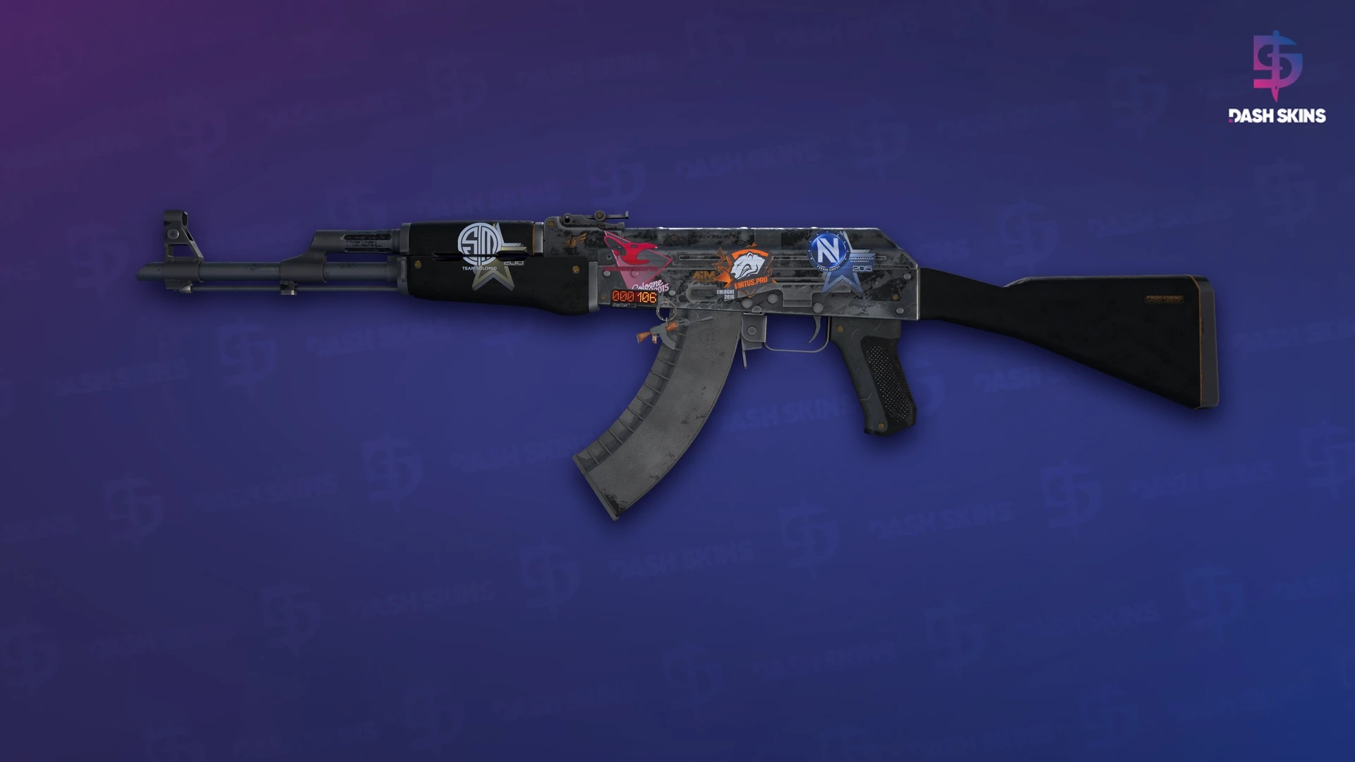 StatTrak™ AK-47 | Elite Build (Battle-Scarred) Screenshot Playside