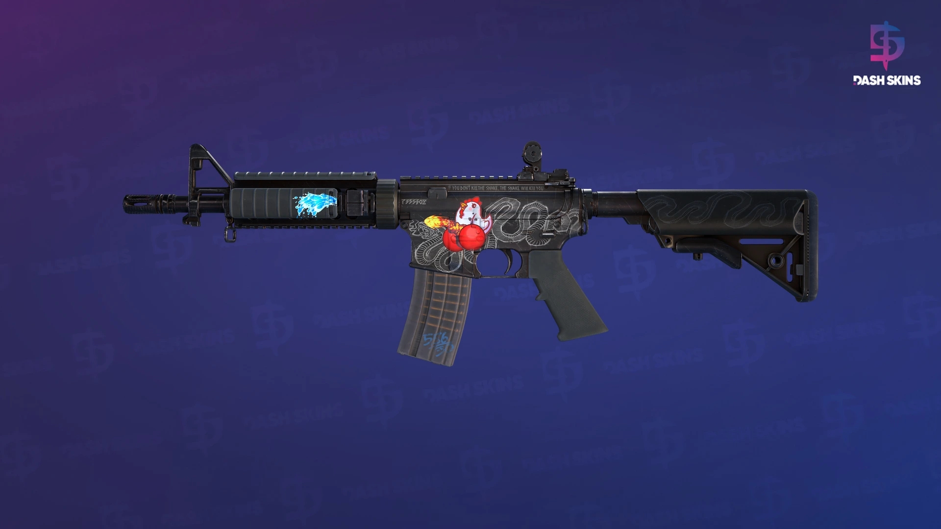 M4A4 | Etch Lord (Minimal Wear) Screenshot Playside