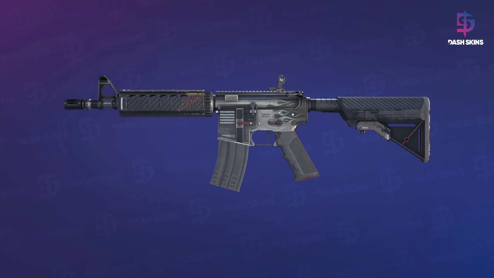M4A4 | Magnesium (Battle-Scarred) Screenshot Playside