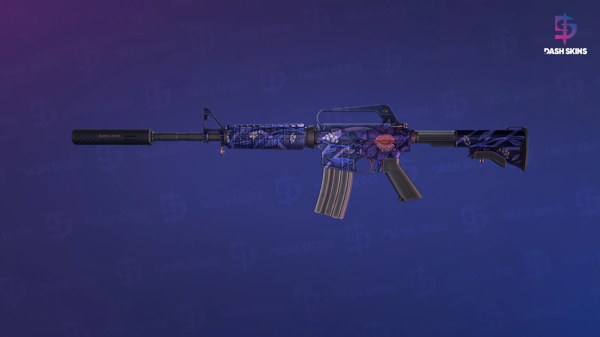 M4A1-S | Black Lotus (Well-Worn) Screenshot Playside