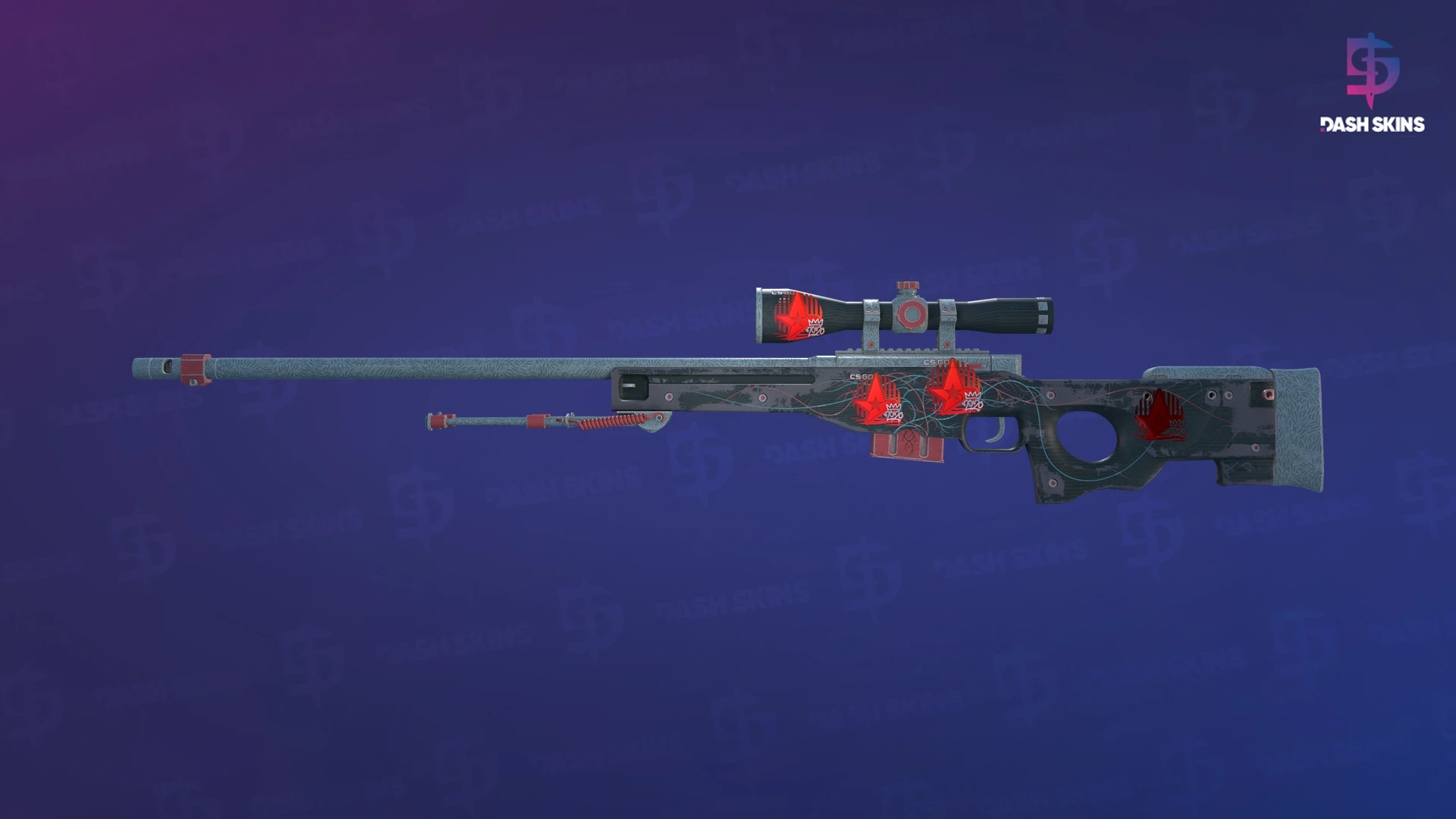 AWP | Capillary (Well-Worn) Screenshot Playside