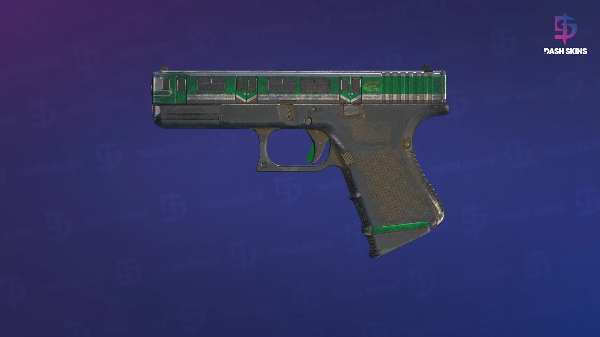 Glock-18 | Green Line (Battle-Scarred) Screenshot Playside