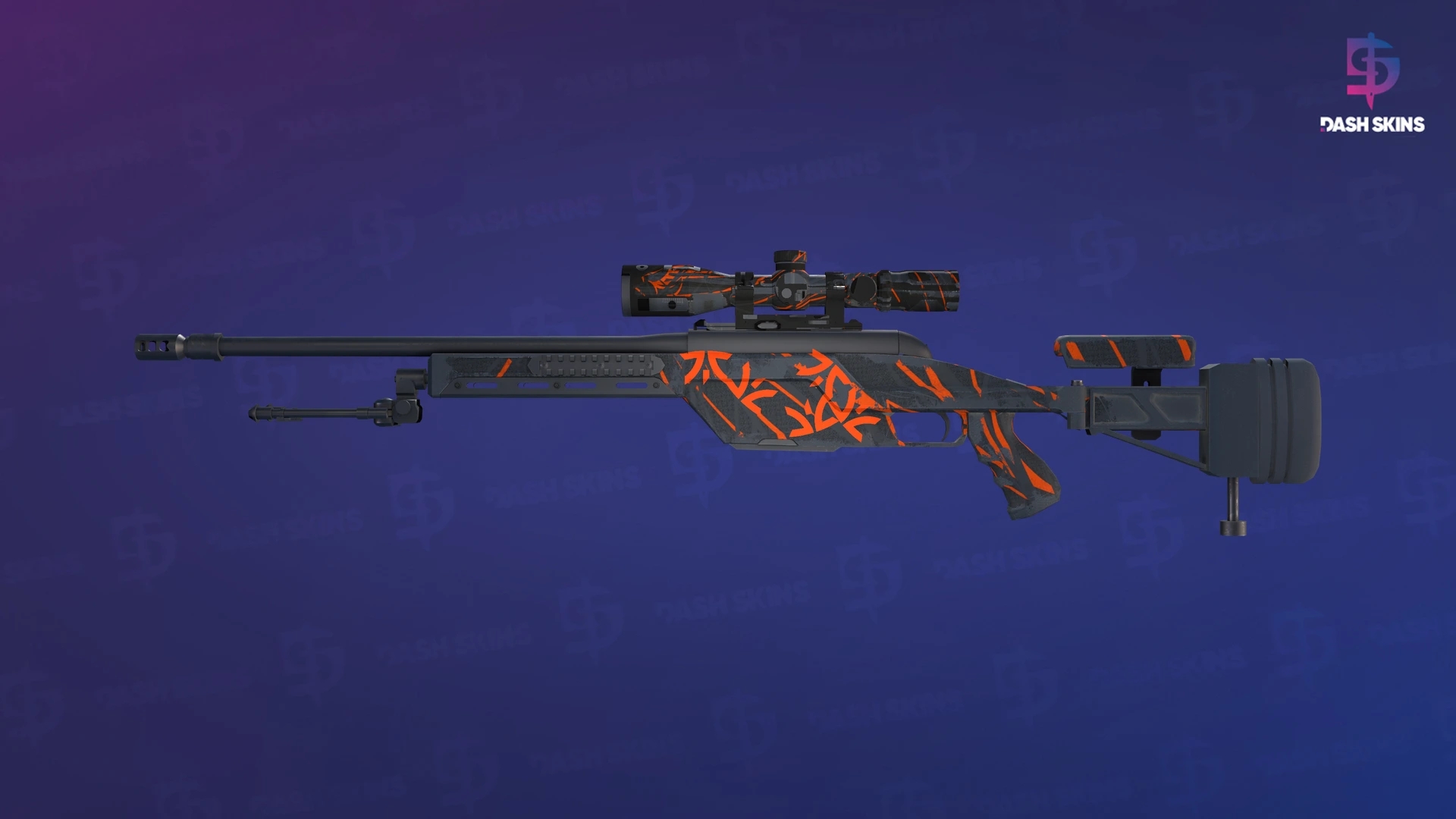 SSG 08 | Slashed (Well-Worn) Screenshot Playside