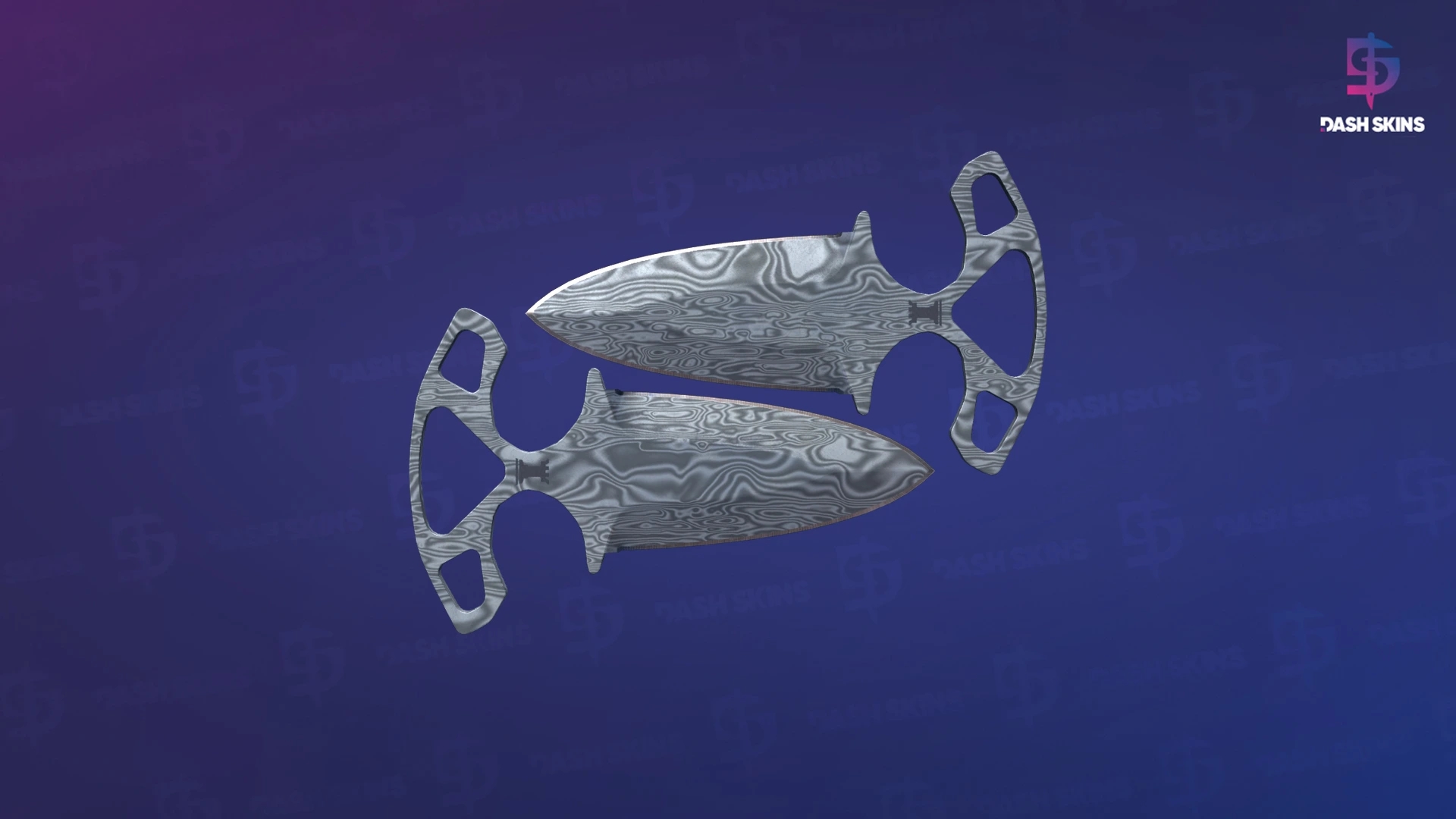 ★ Shadow Daggers | Damascus Steel (Field-Tested) Screenshot Playside