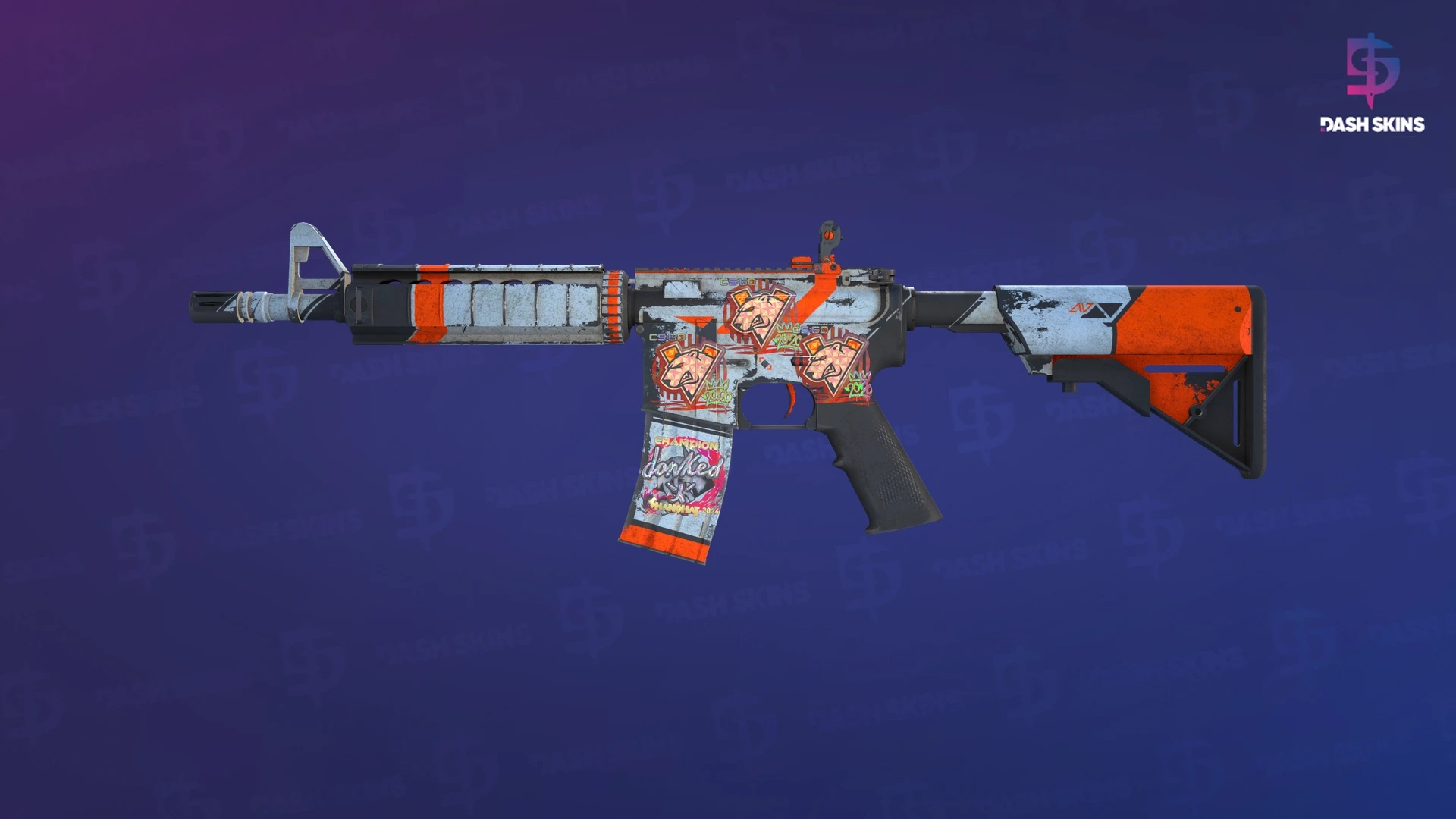 M4A4 | Asiimov (Battle-Scarred) Screenshot Playside