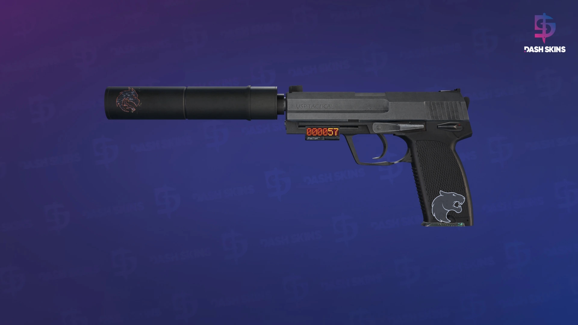 StatTrak™ USP-S | Stainless (Field-Tested) Screenshot Playside