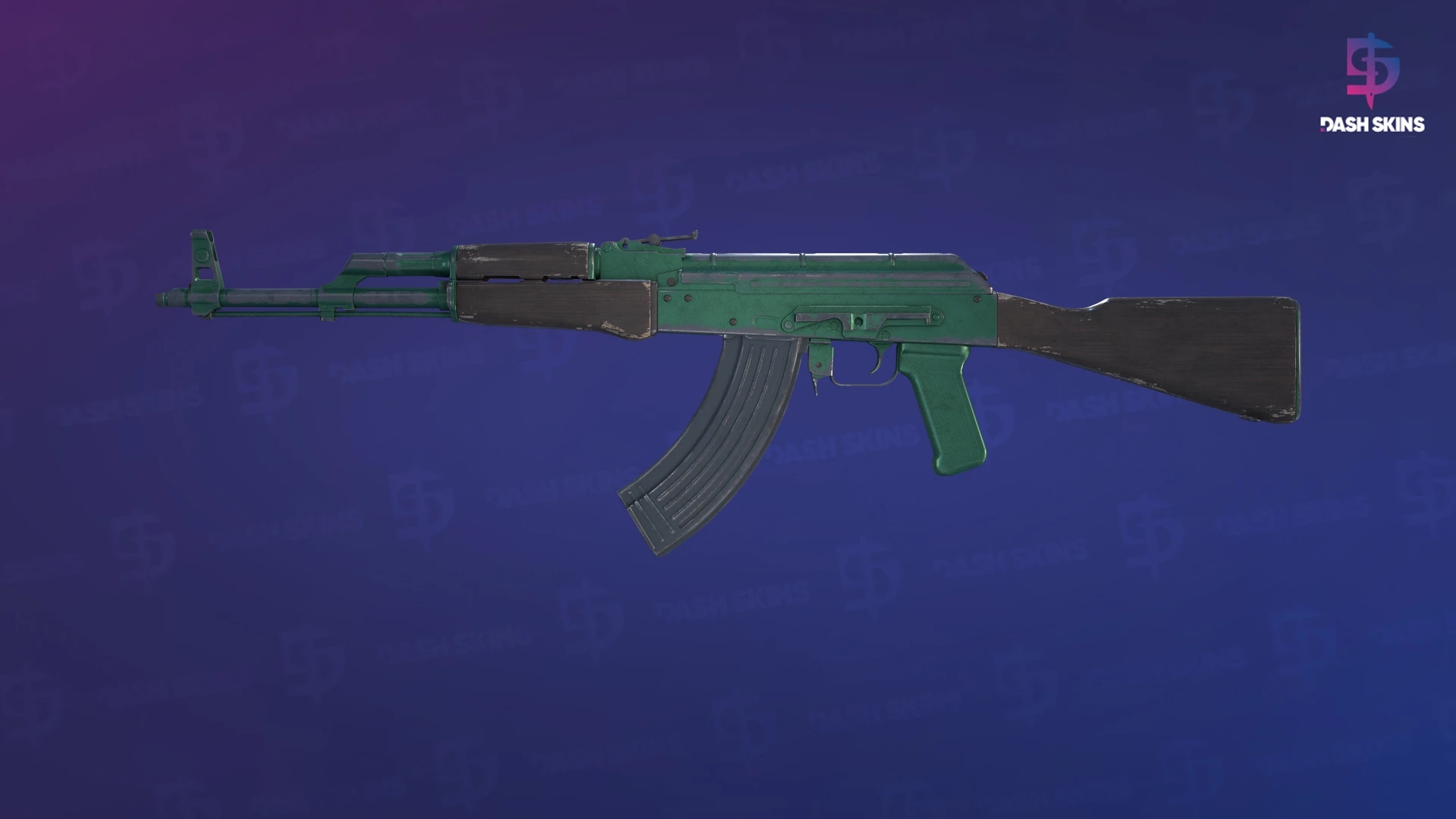 AK-47 | Wintergreen (Battle-Scarred) Screenshot Playside