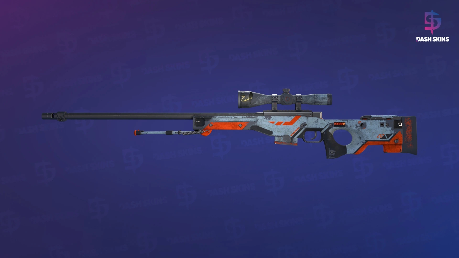 StatTrak™ AWP | Asiimov (Battle-Scarred) Screenshot Playside