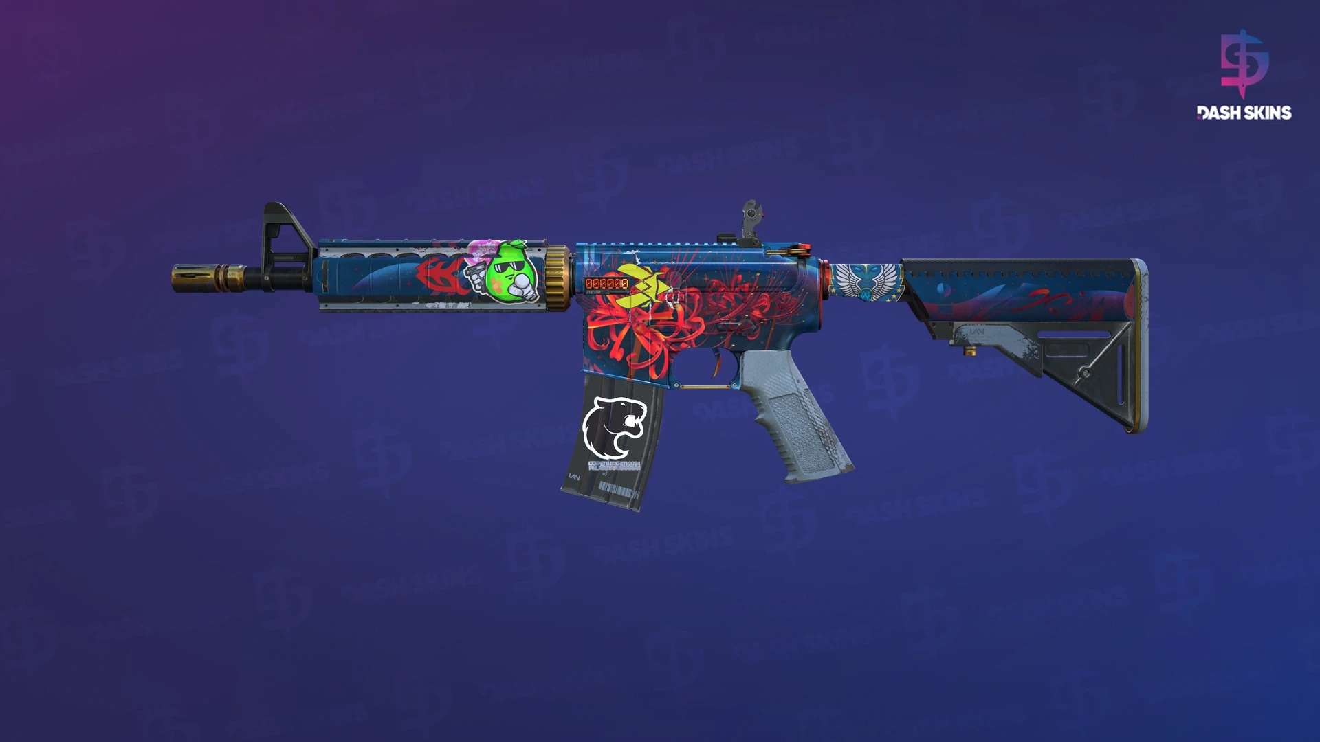 StatTrak™ M4A4 | Spider Lily (Field-Tested) Screenshot Playside