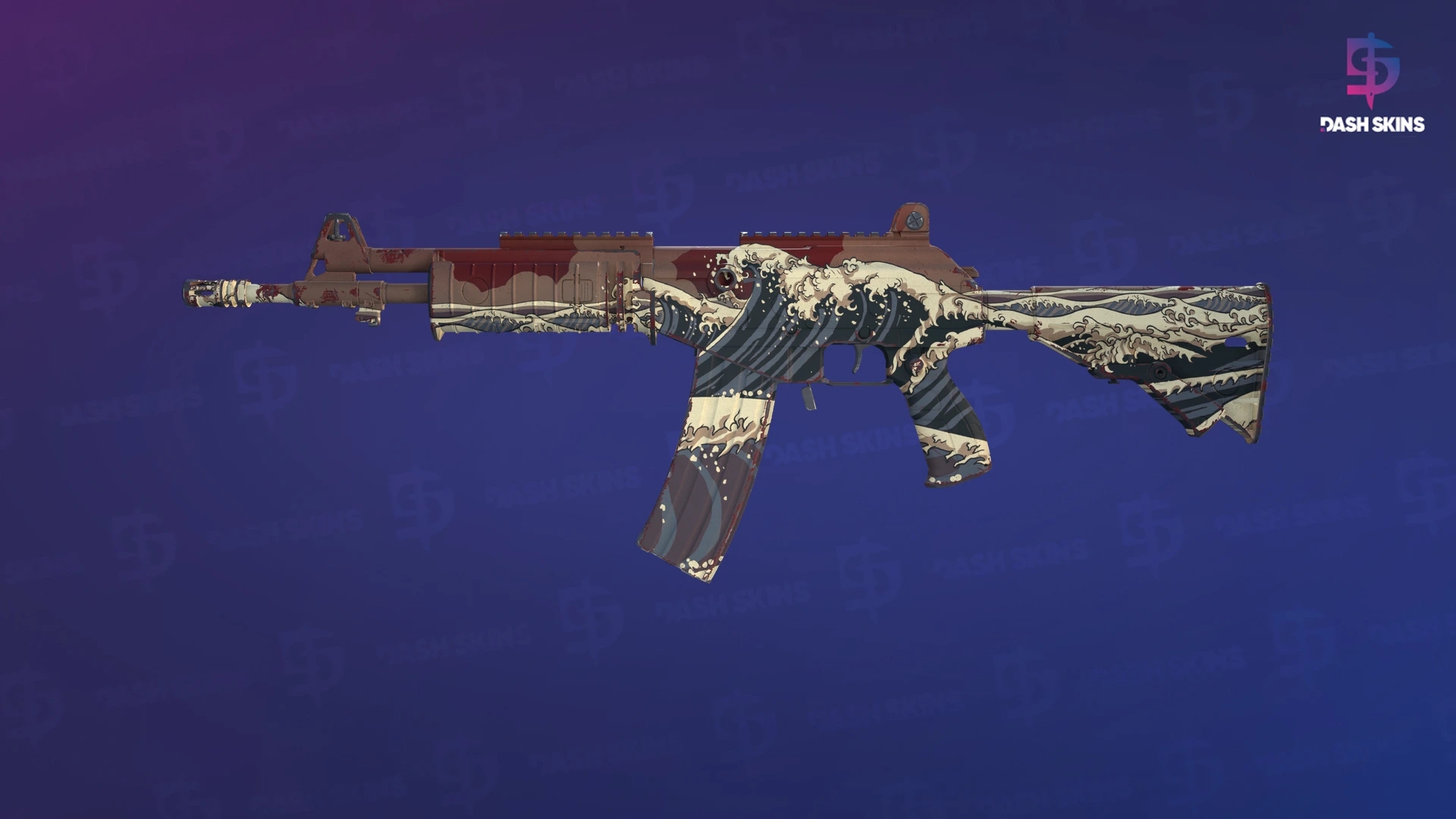 Galil AR | Crimson Tsunami (Minimal Wear) Screenshot Playside
