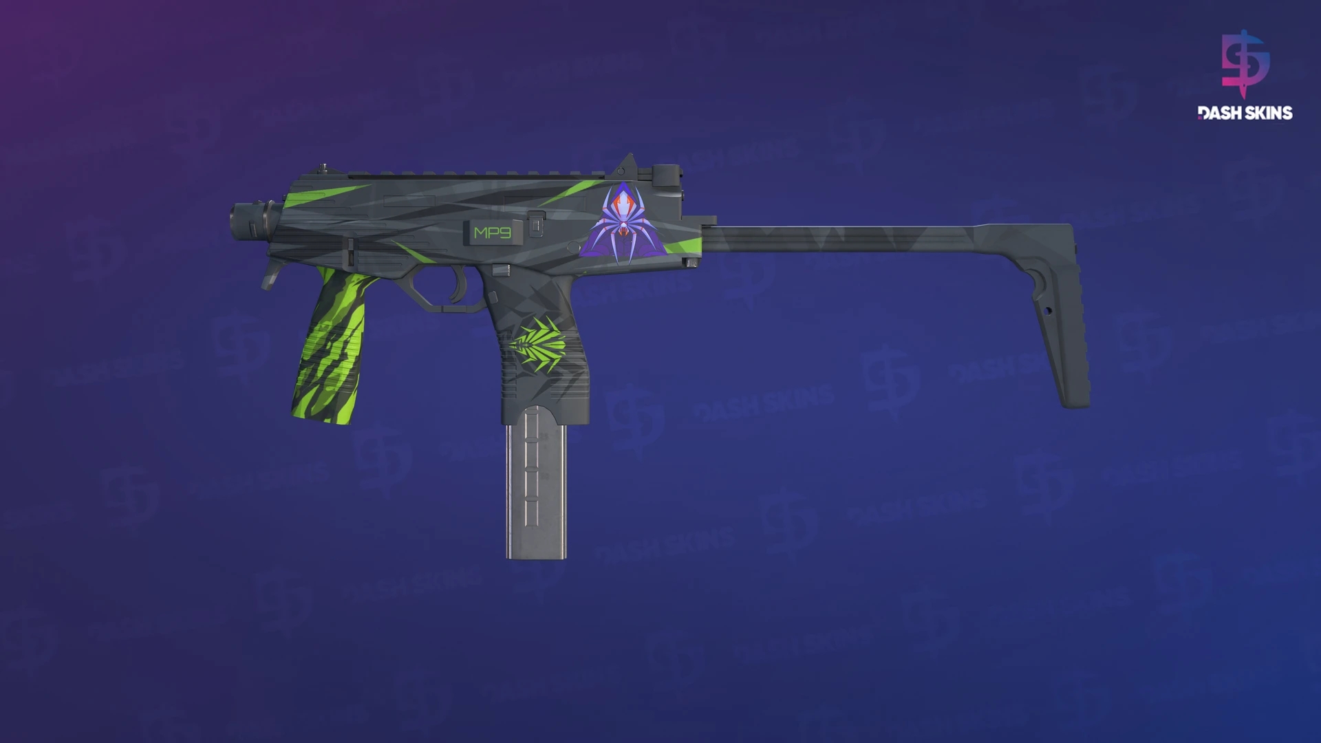 MP9 | Deadly Poison (Minimal Wear) Screenshot Playside