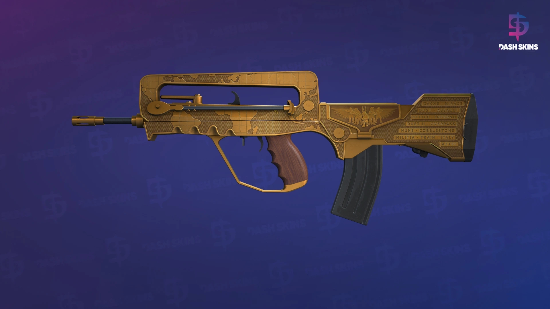 FAMAS | Commemoration (Minimal Wear) Screenshot Playside