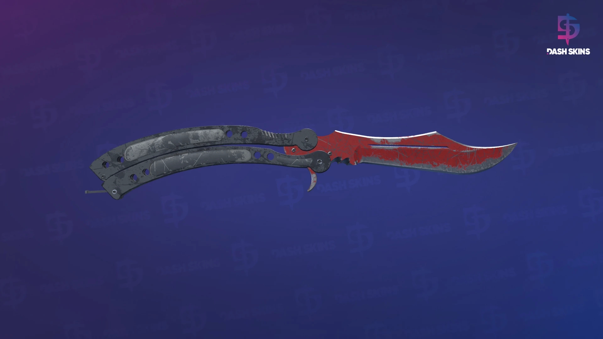 ★ Butterfly Knife | Crimson Web (Battle-Scarred) Screenshot Playside