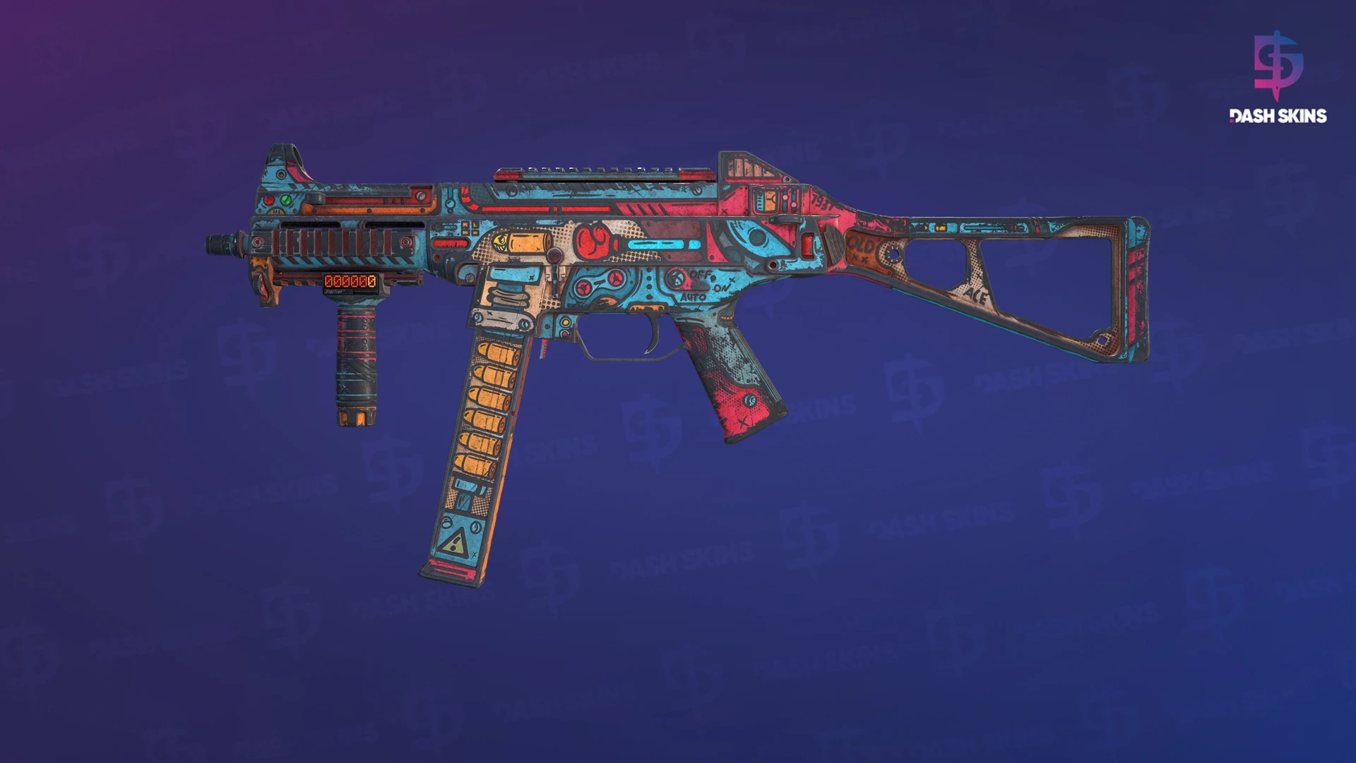 StatTrak™ UMP-45 | K.O. Factory (Battle-Scarred) Screenshot Playside