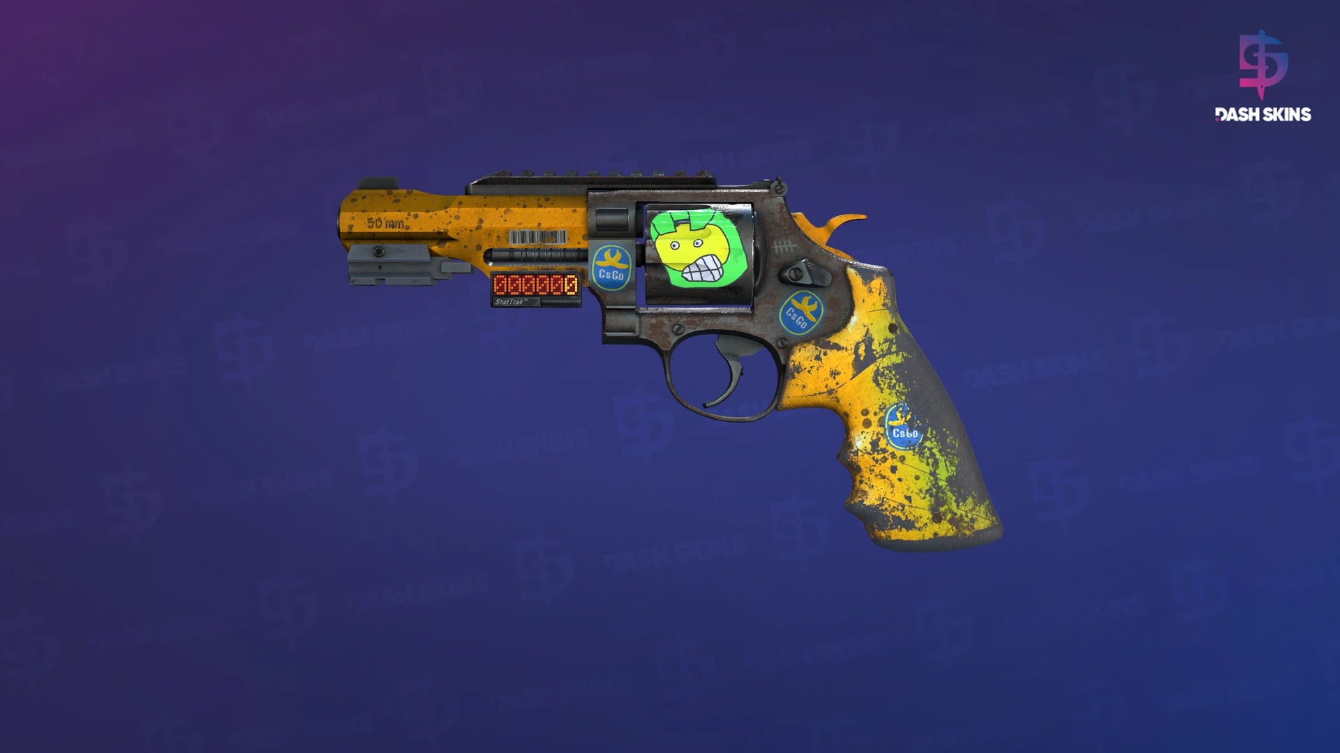 StatTrak™ R8 Revolver | Banana Cannon (Well-Worn) Screenshot Playside