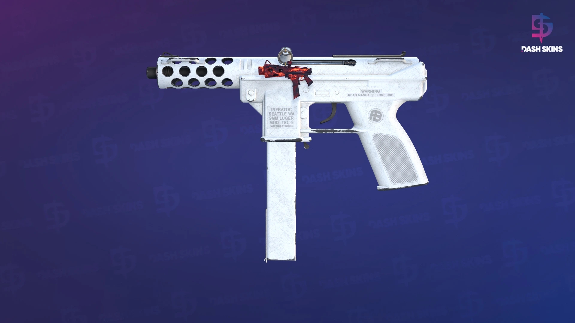 Tec-9 | Whiteout (Field-Tested) Screenshot Playside