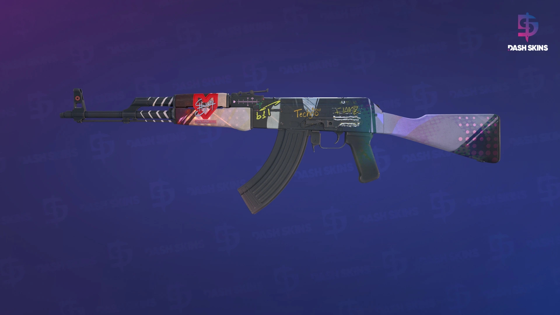 AK-47 | Crossfade (Minimal Wear) Screenshot Playside