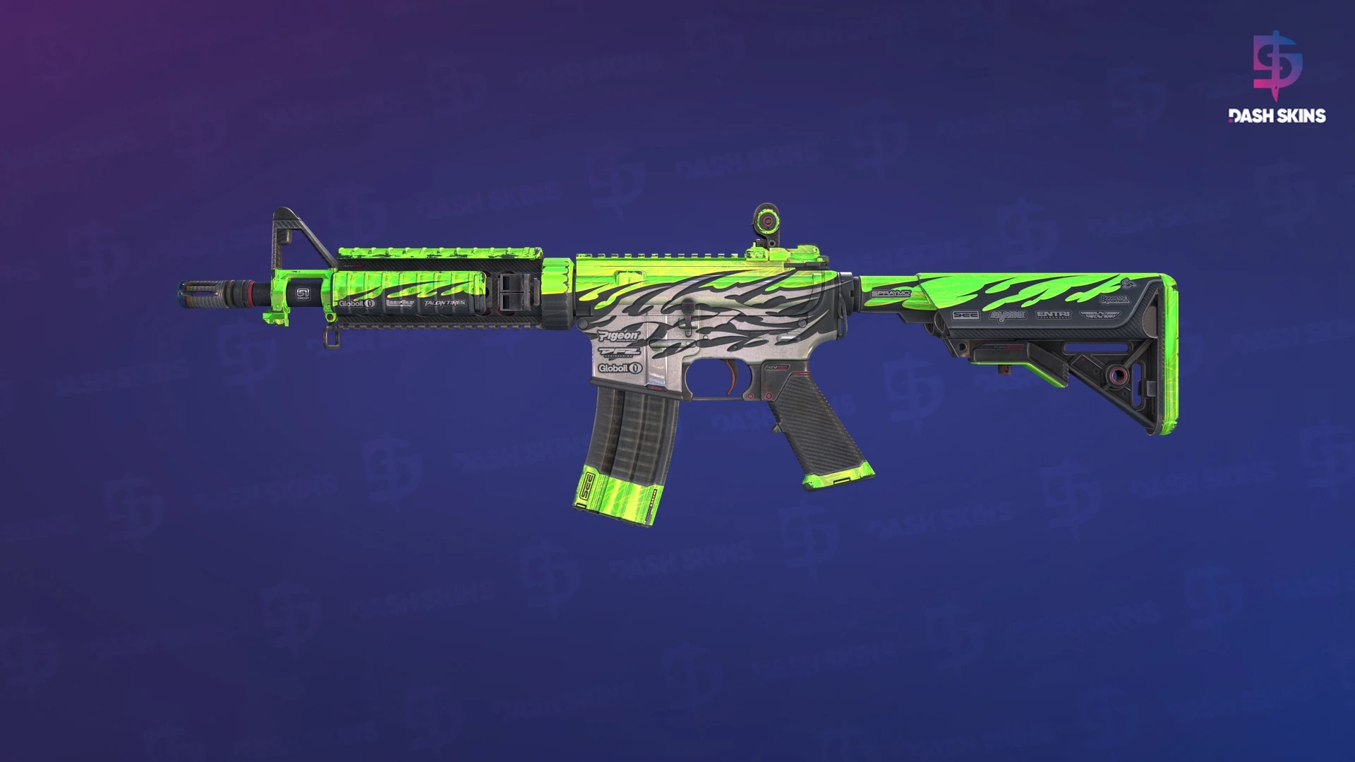 M4A4 | Full Throttle (Well-Worn) Screenshot Playside