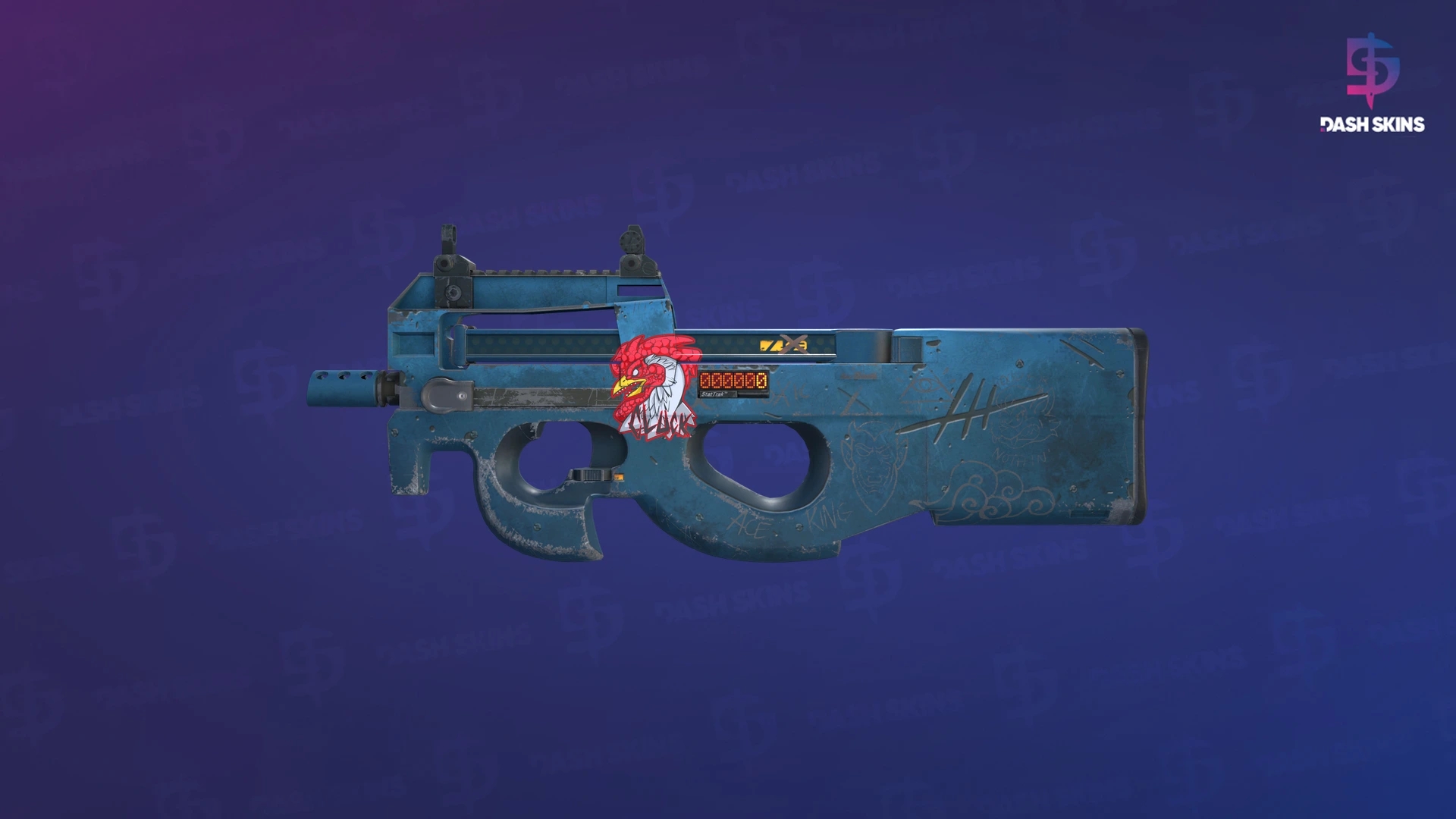StatTrak™ P90 | Off World (Well-Worn) Screenshot Playside
