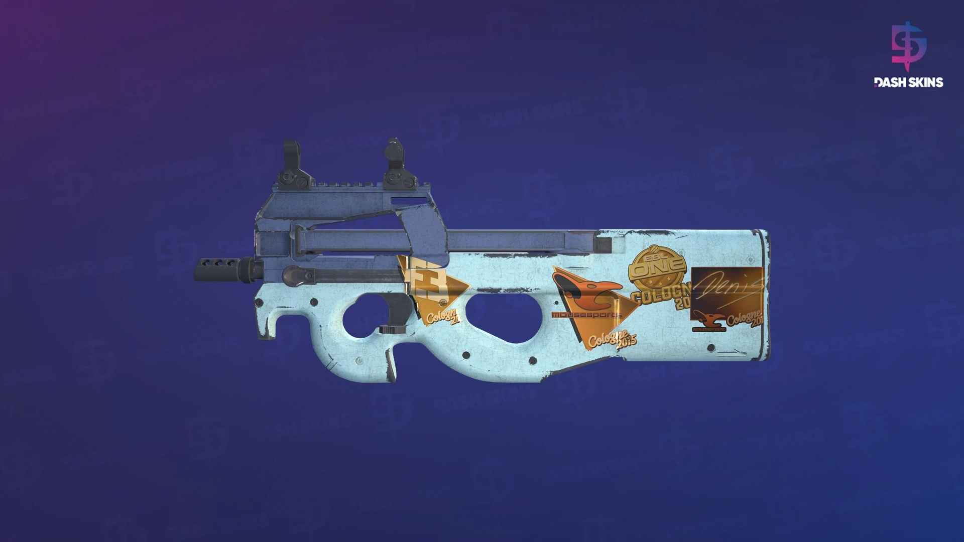 Souvenir P90 | Storm (Well-Worn) Screenshot Playside